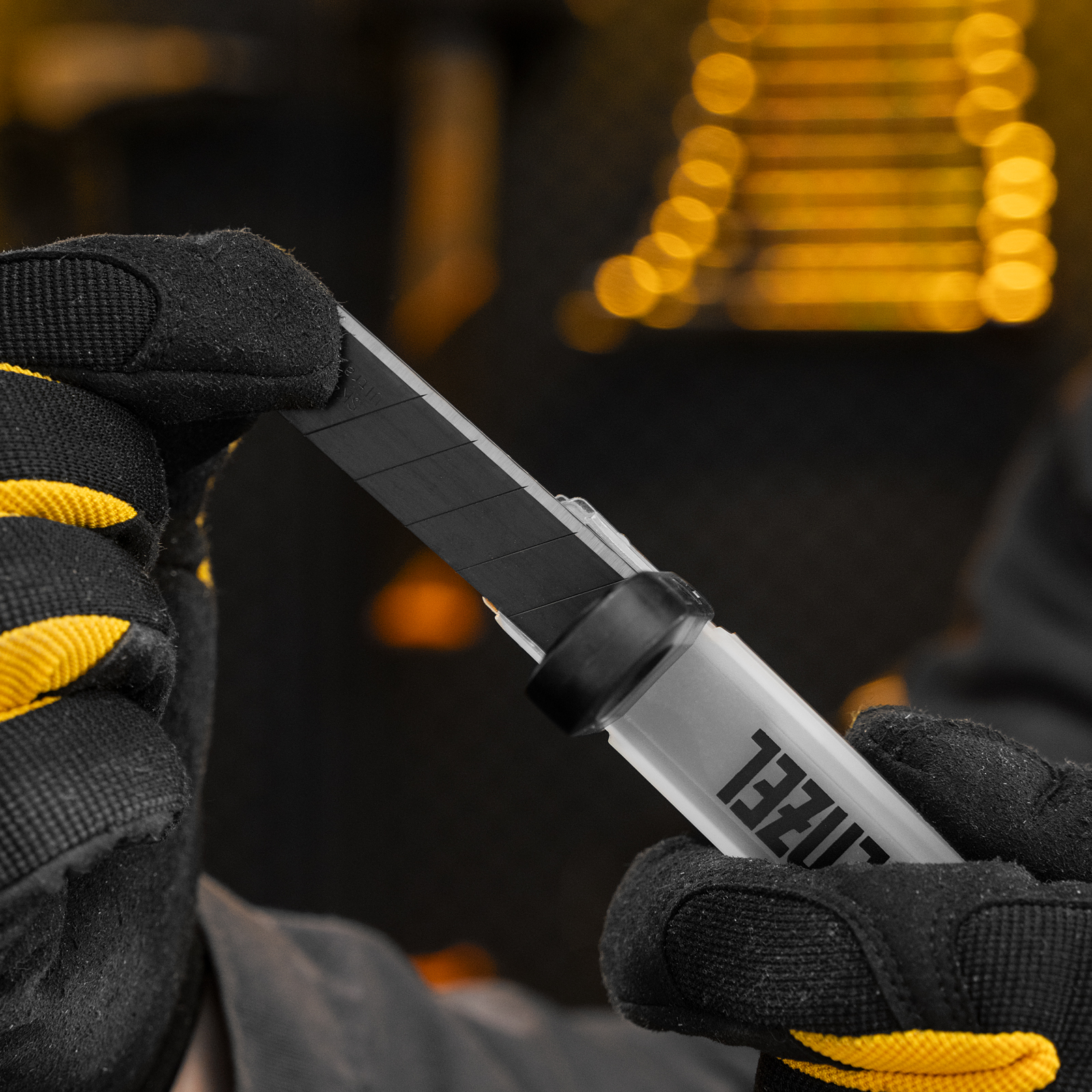 Лезвия, 18 мм, сталь SK4 - 0,5 мм, супер острые, 5 штук Denzel