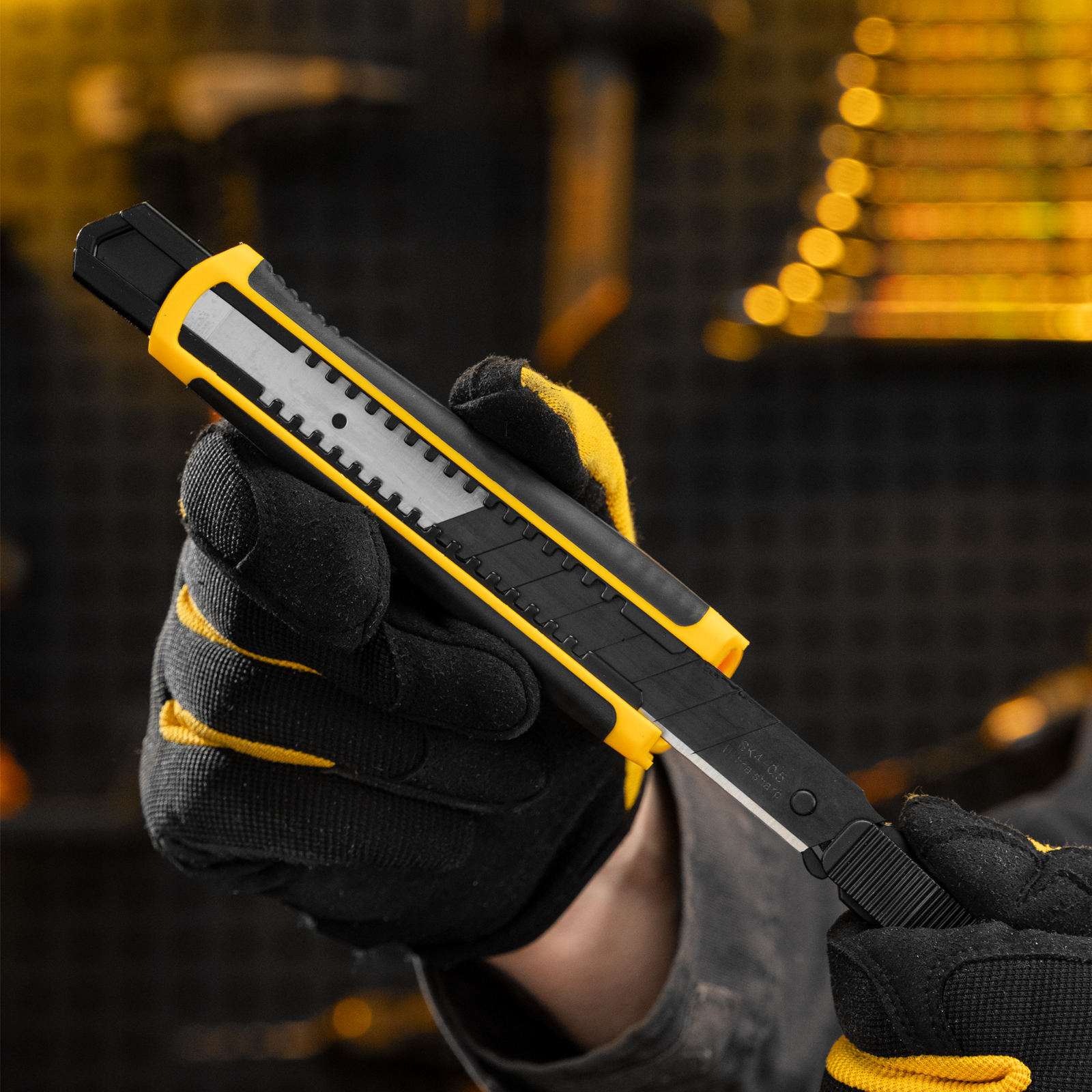 Лезвия, 18 мм, сталь SK4 - 0,5 мм, супер острые, 5 штук Denzel