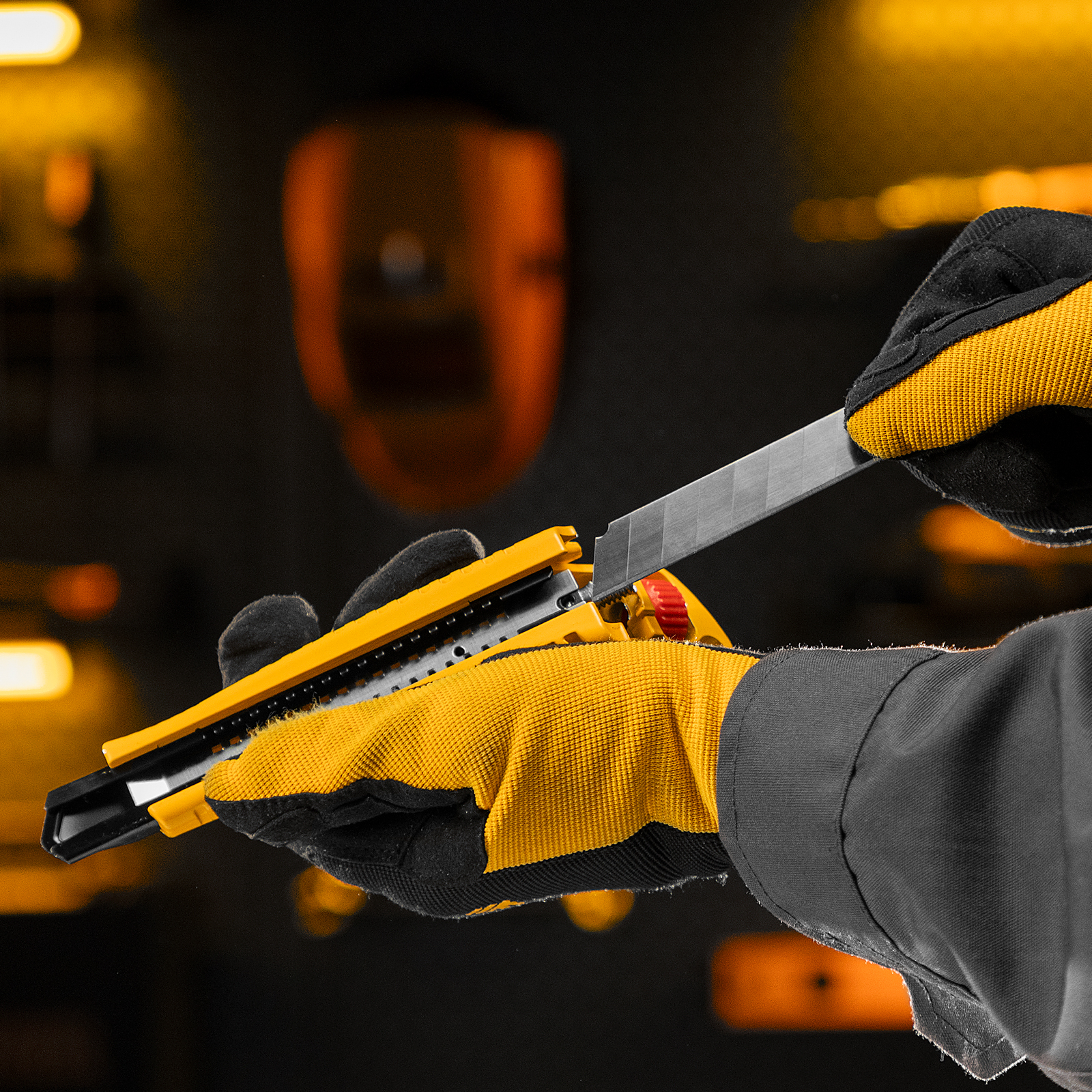 Лезвия, 18 мм, нерж. сталь 440, 0,5 мм, 5 штук Denzel