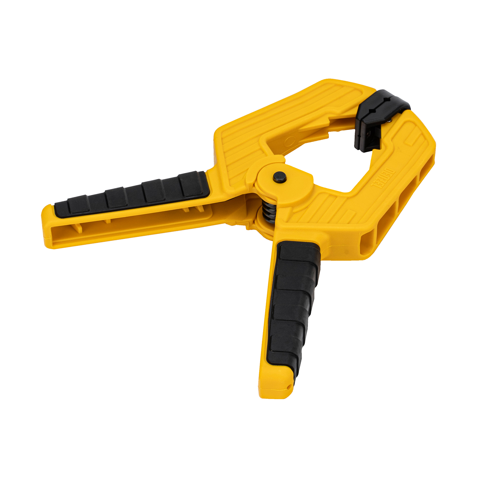 Струбцина клещеобразная, усиленная 80 х 60 мм, двухкомпонентные рукоятки Denzel