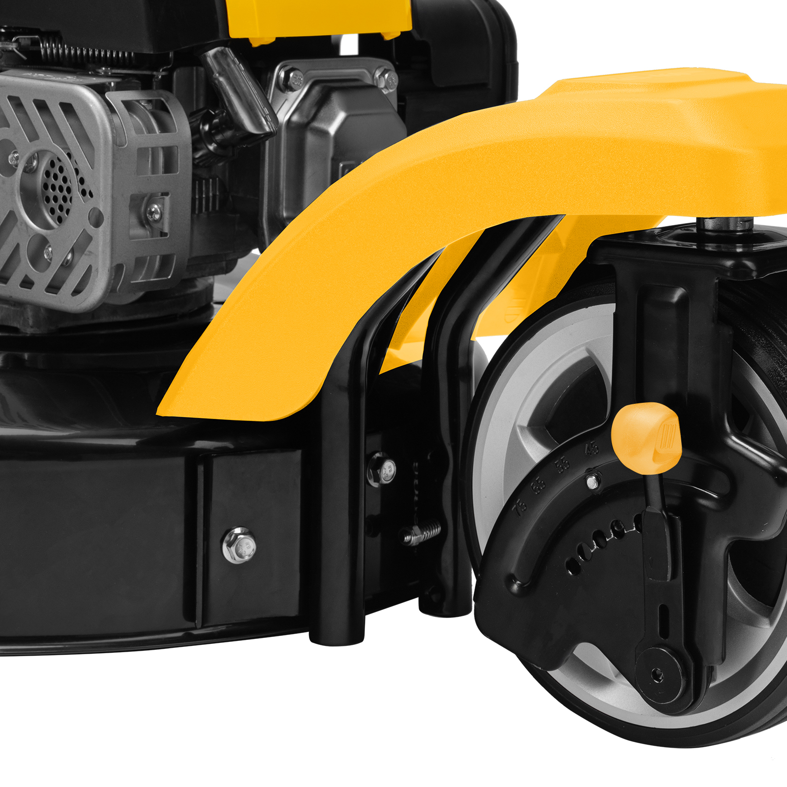 Бензиновая газонокосилка GLT-460SP-T, Trike 149 см3, 46 см, привод, панель, 60л Denzel