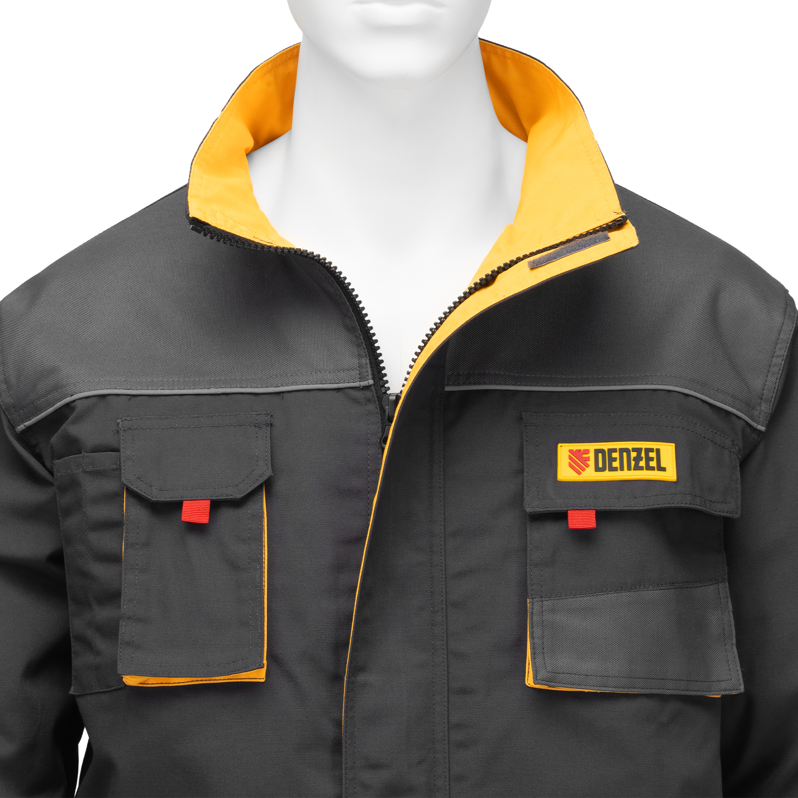 Куртка профессиональная рабочая, 65% полиэстер 35% хлопок, M Denzel
