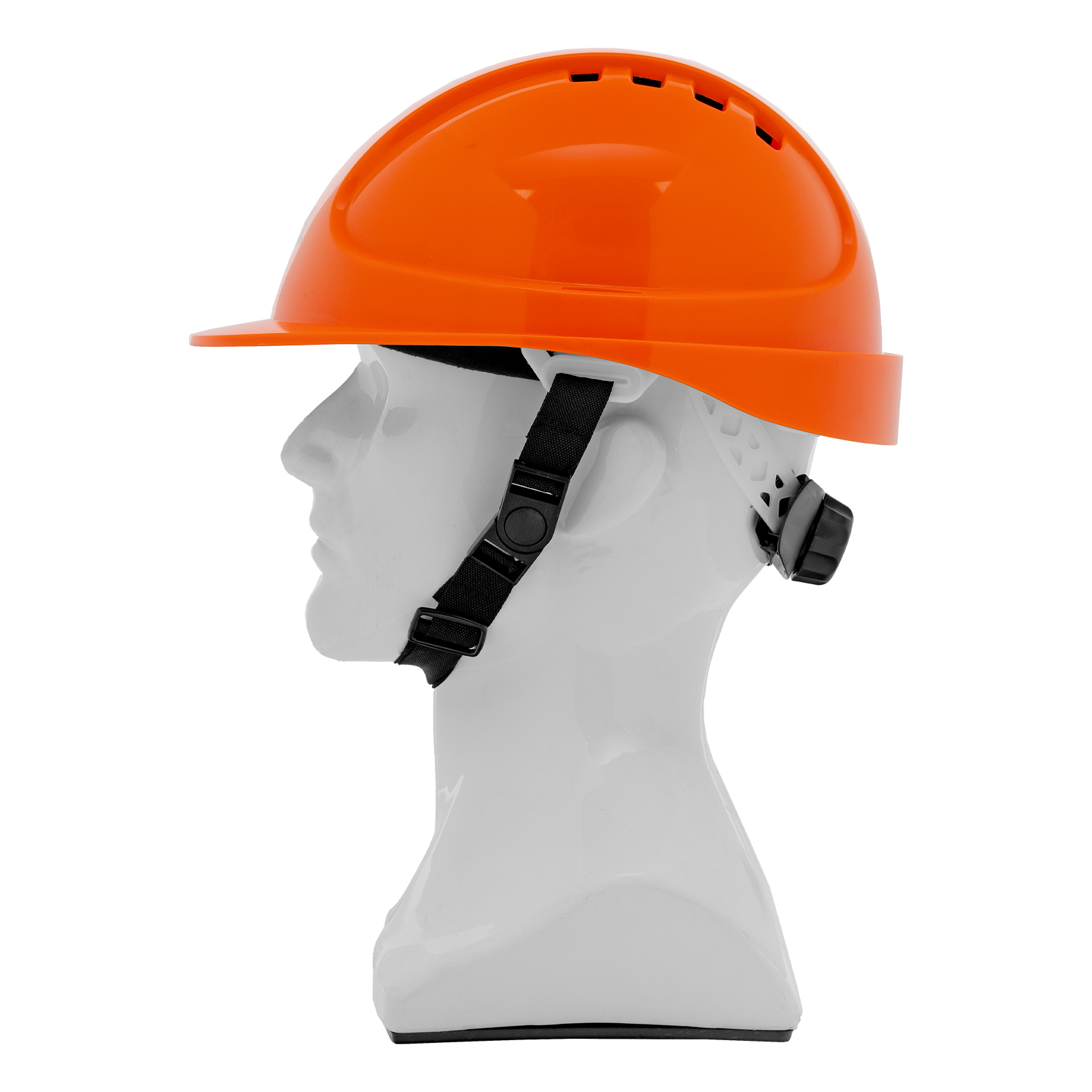 Каска защитная ударопрочная, ABS/PC, плавная регулировка, модель «Форвард» (К-05)оранж. Denzel