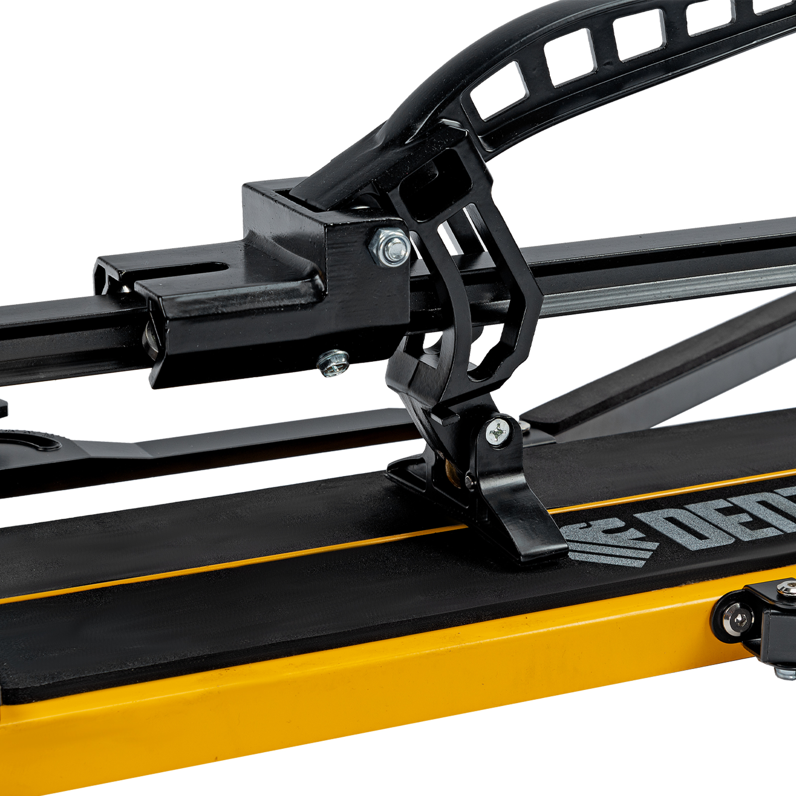 Плиткорез рельсовый 1000х16мм, каретка на подш., стальная станина, усил. рукоятка-пенал Denzel