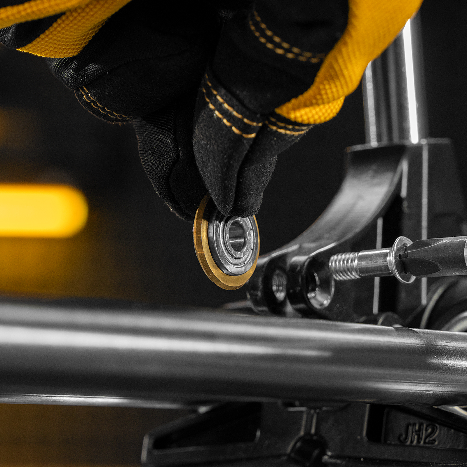 Ролик режущий с подшипником для плиткореза, 22х6х6мм, TiN Denzel