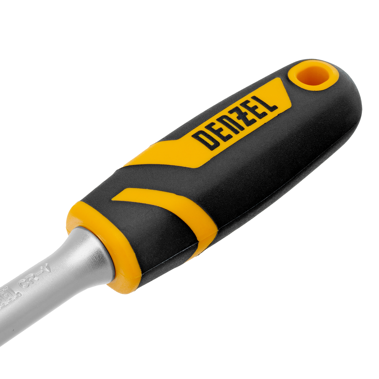 Ключ-трещотка 1/2", 90 зубьев, с быстрым сбросом, CrV Denzel