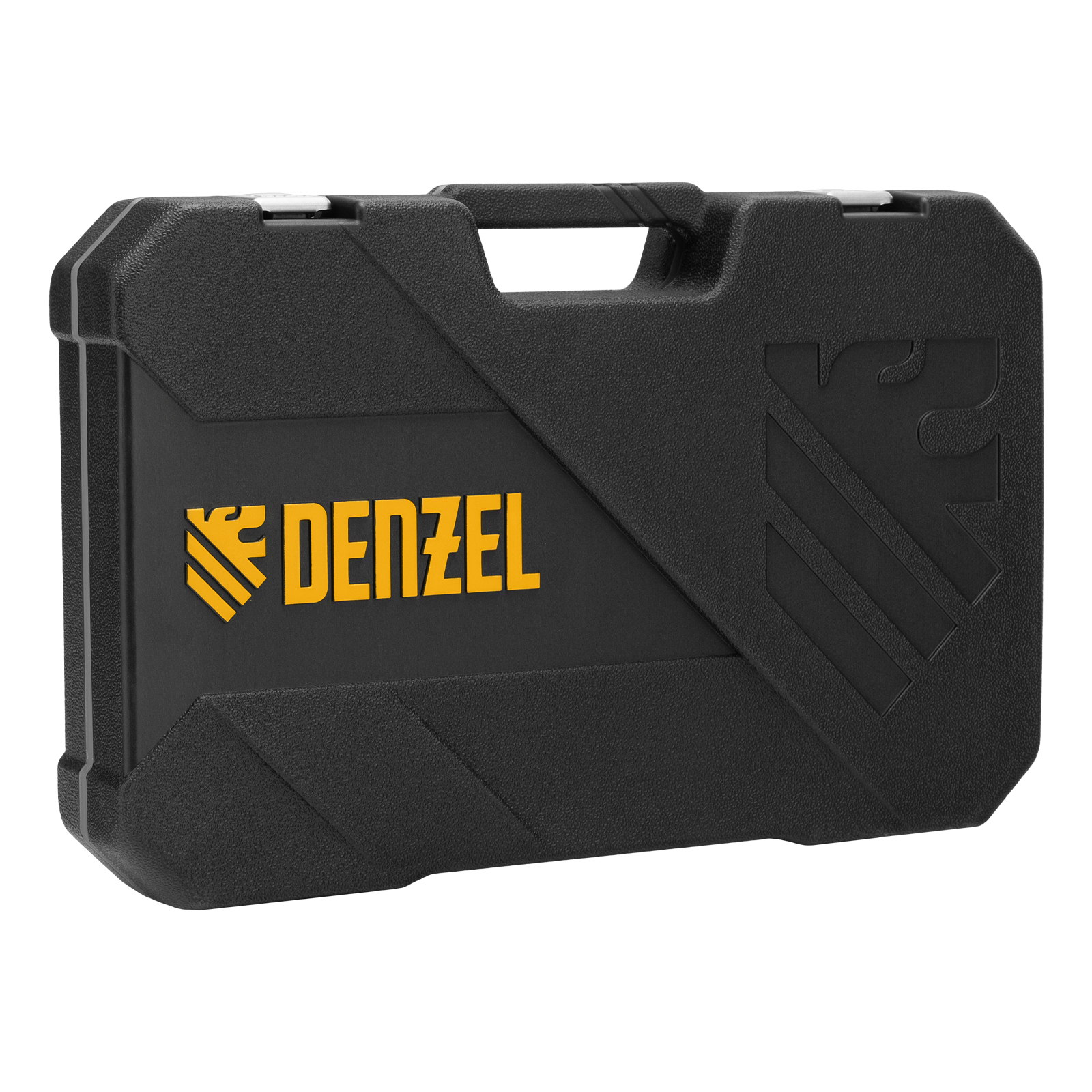 Набор инструментов, 1/2", 1/4", CrV, S2, пластиковый кейс, 64 предмета Denzel