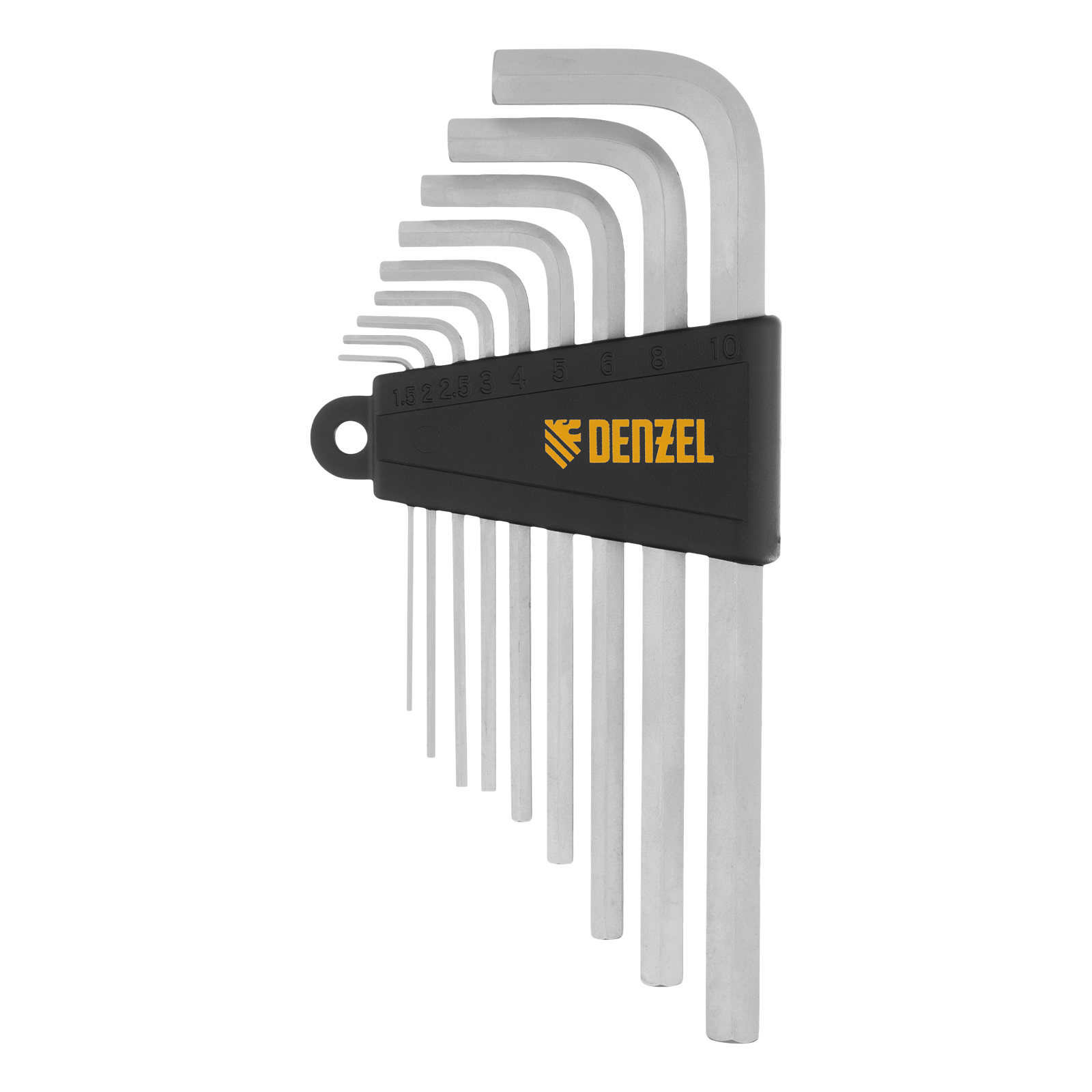 Набор инструментов, 1/2", 1/4", CrV, S2, пластиковый кейс, 64 предмета Denzel