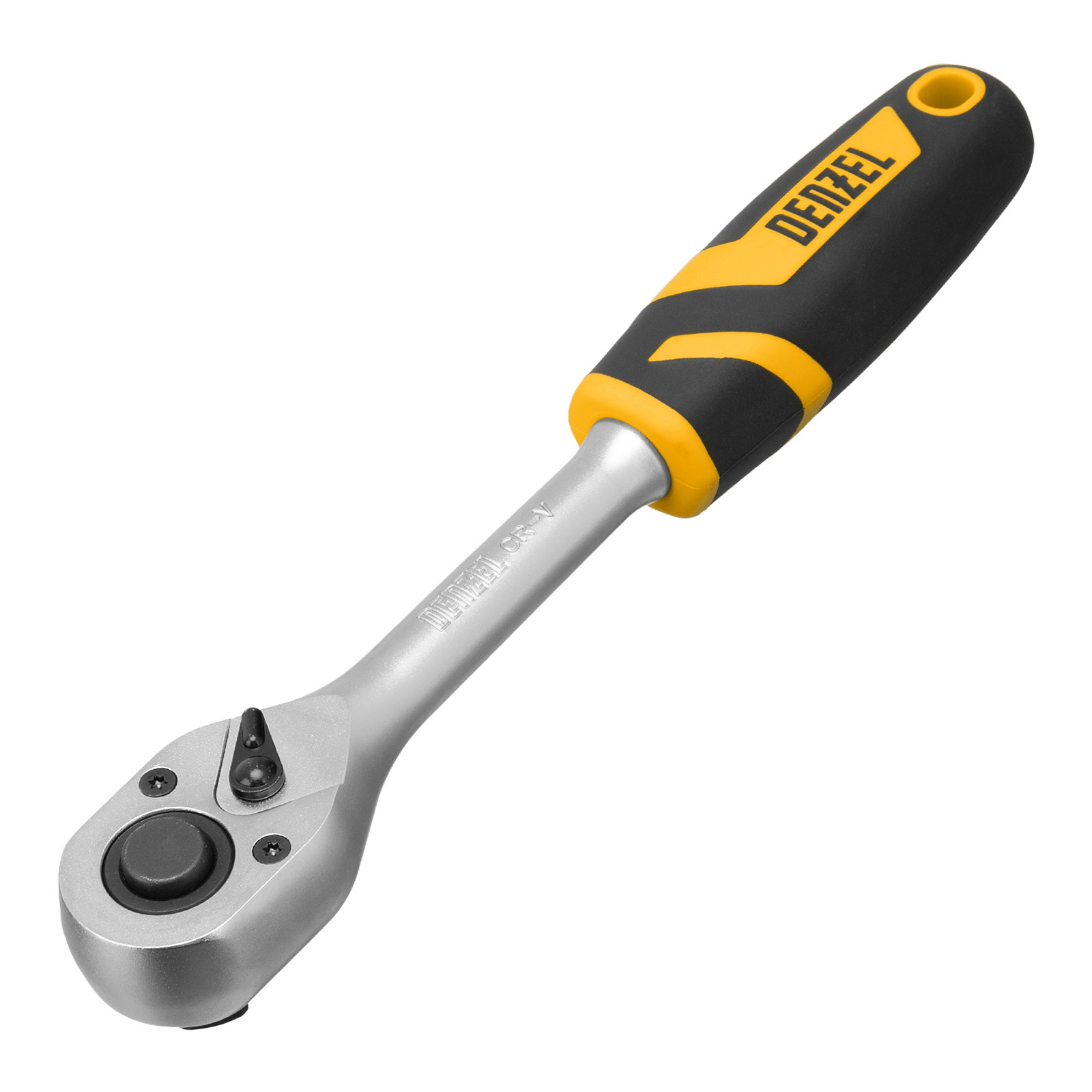 Набор инструментов, 1/2", 1/4", CrV, S2, пластиковый кейс, 64 предмета Denzel