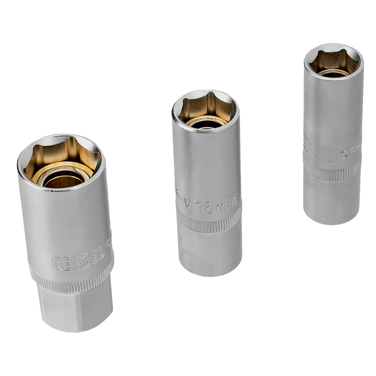 Набор инструментов, 1/2", 1/4", 3/8", CrV, S2, пластиковый кейс, 144 предмета Denzel