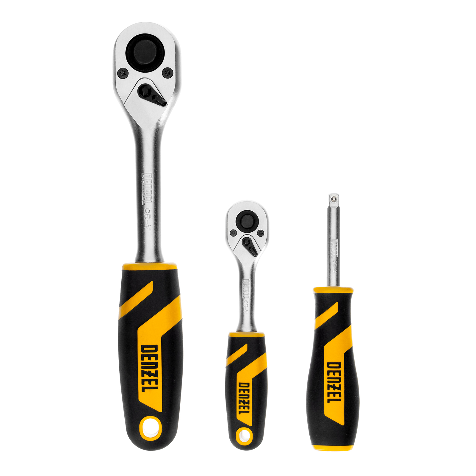 Набор инструментов, 1/2", 1/4", CrV, S2, пластиковый кейс, 94 предмета Denzel