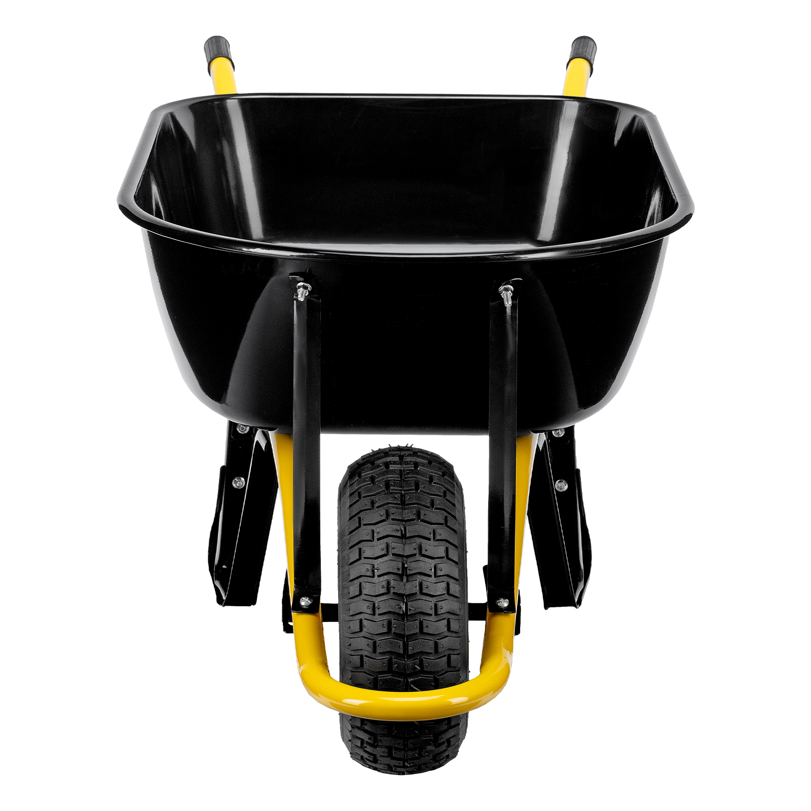 Тачка строительная, усиленная, объем 130 л, 230 кг, колесо 15х6.00-6 Denzel