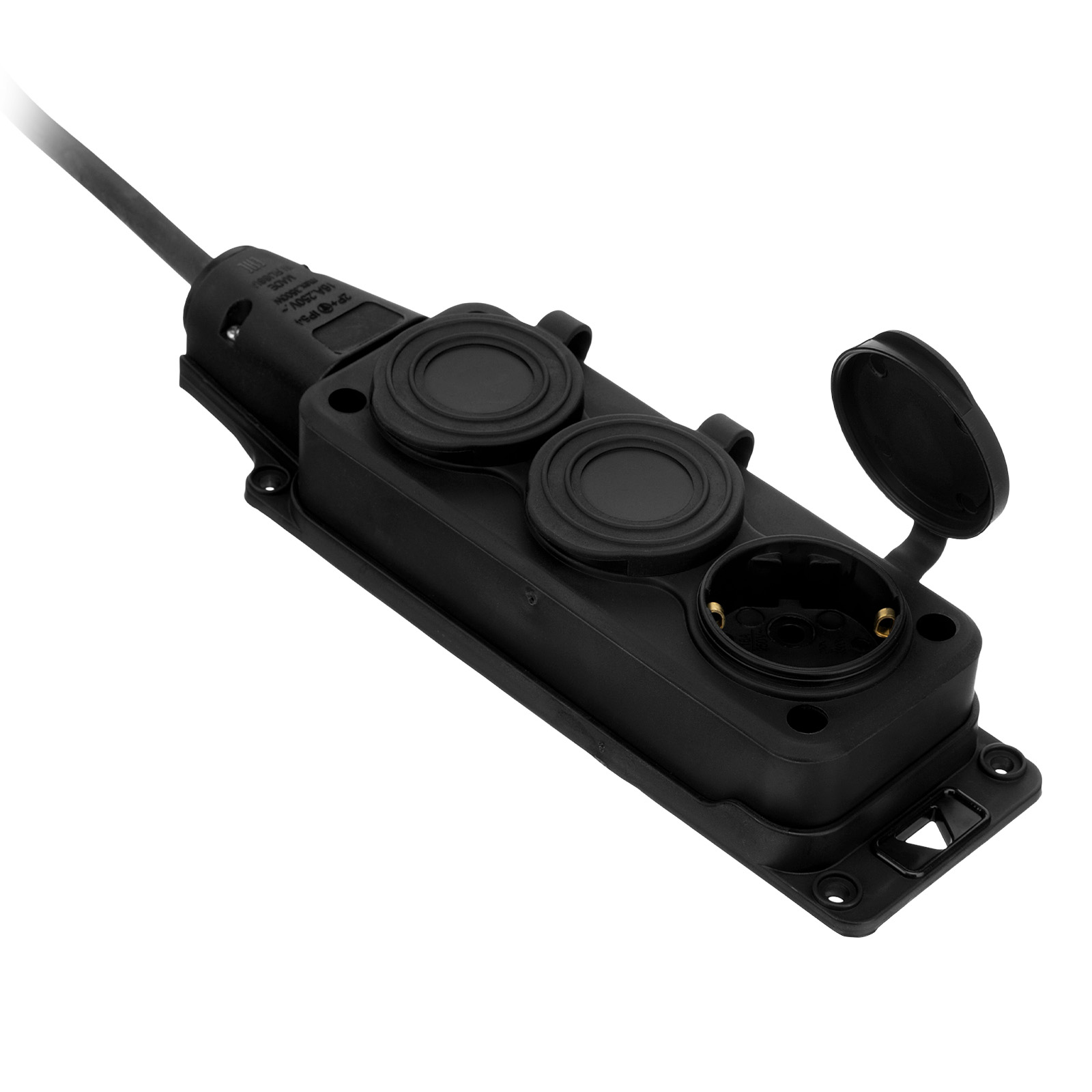 Удлинитель-шнур силовой Top Series, КГТТ, 10 м, 3 розетки, 3 x 1,5 мм Denzel