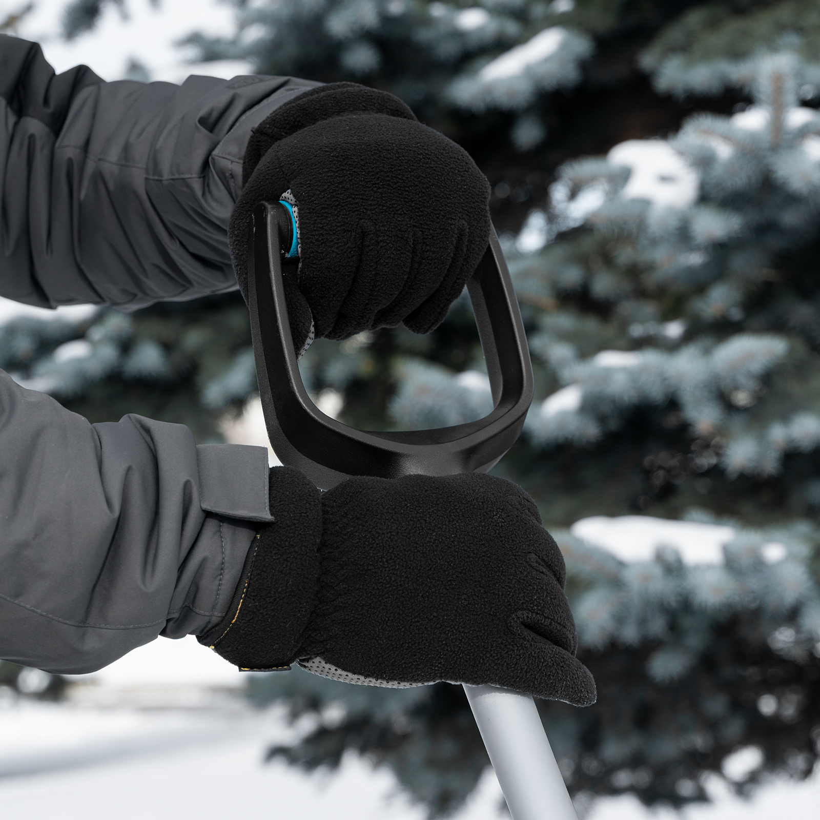 Перчатки универсальные, двойные, ПВХ нанесение, размер 9 Denzel