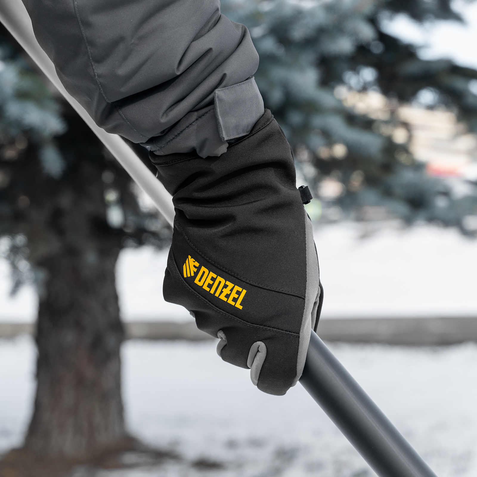 Перчатки универсальные, двойные, работа с сенсорным экраном, размер 9 Denzel