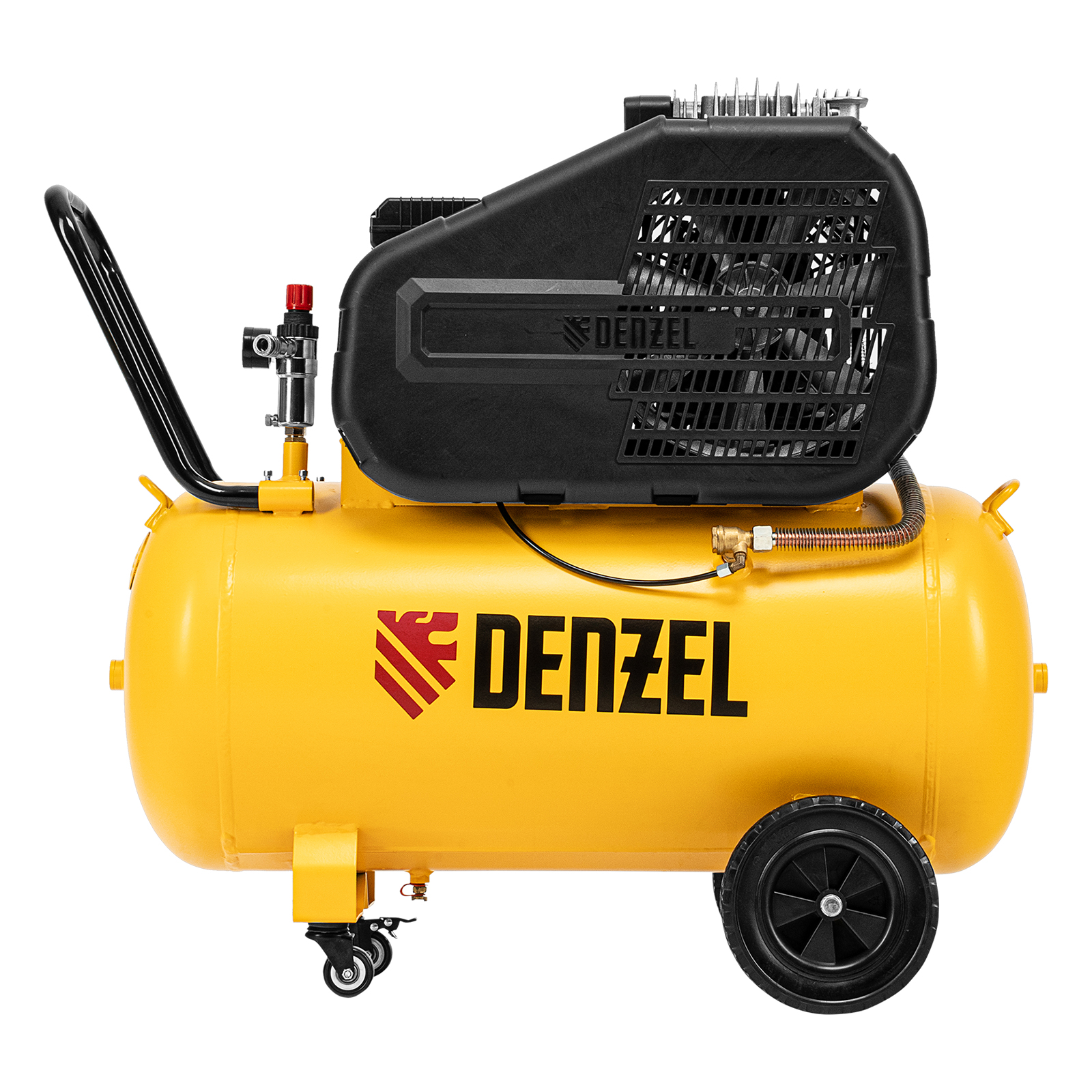 Компрессор воздушный рем. привод BCI 2200/100, 2,2 кВт, 100 литров, 420 л/мин Denzel