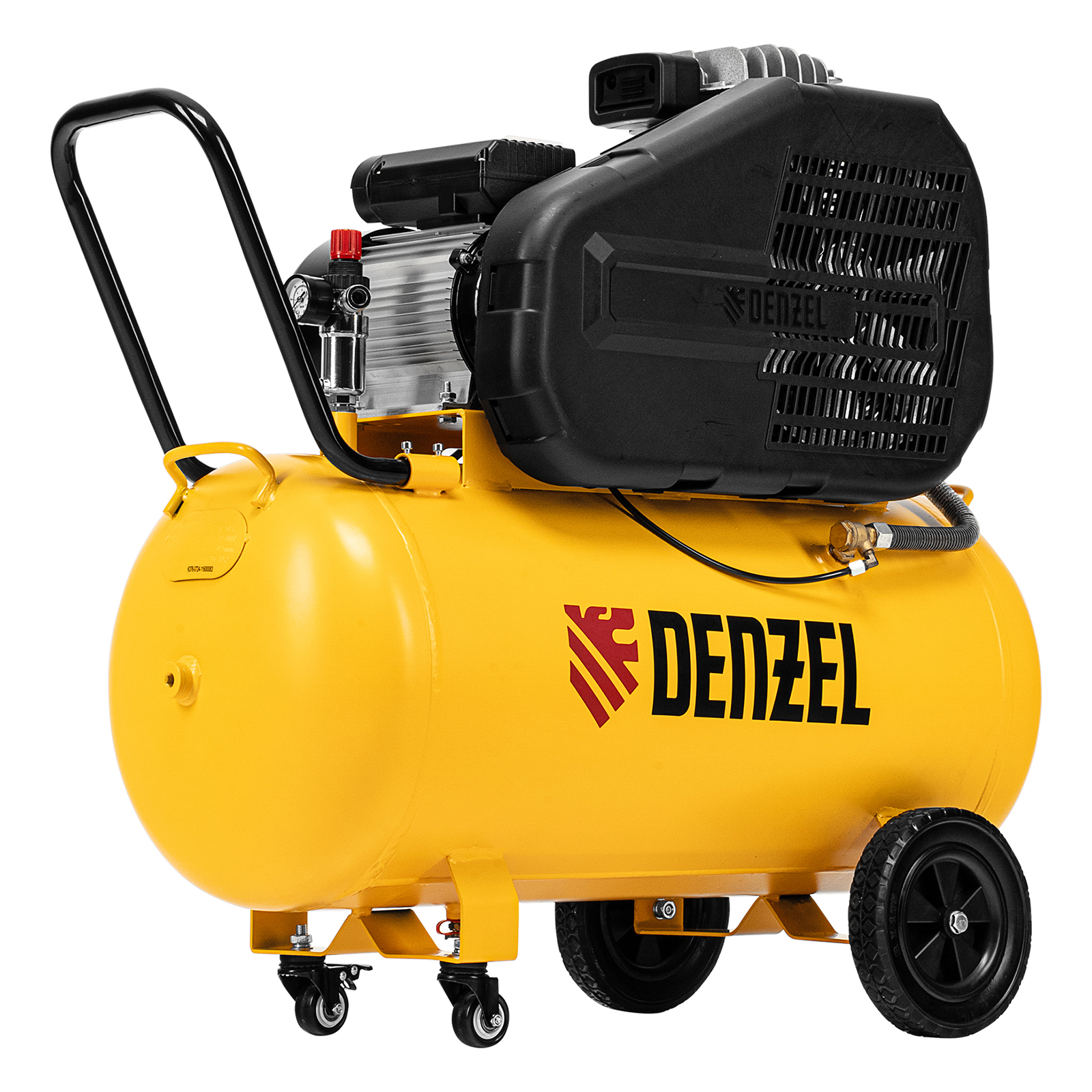 Компрессор воздушный рем. привод BCI 2200/100, 2,2 кВт, 100 литров, 420 л/мин Denzel