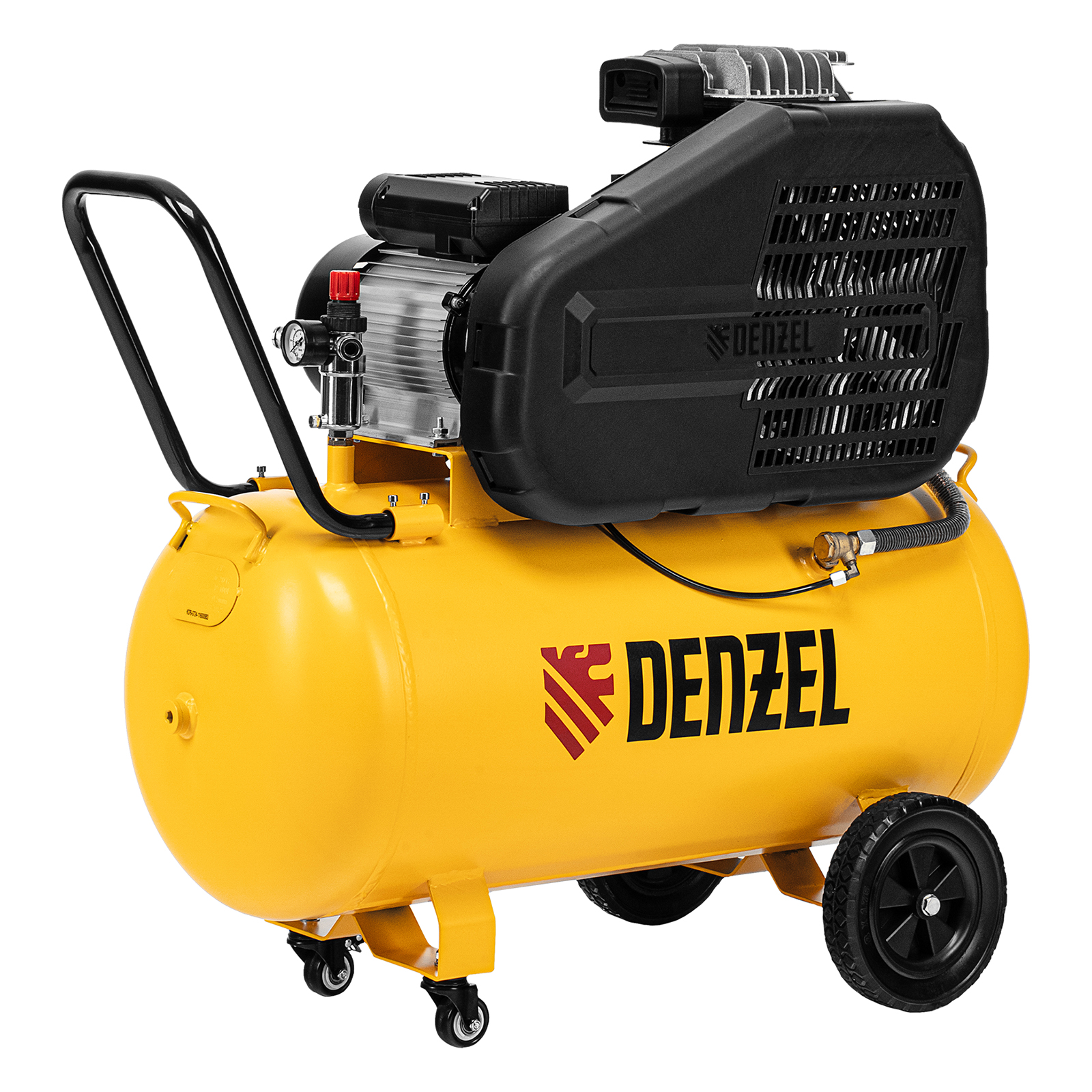 Компрессор воздушный рем. привод BCI 2200/100, 2,2 кВт, 100 литров, 420 л/мин Denzel