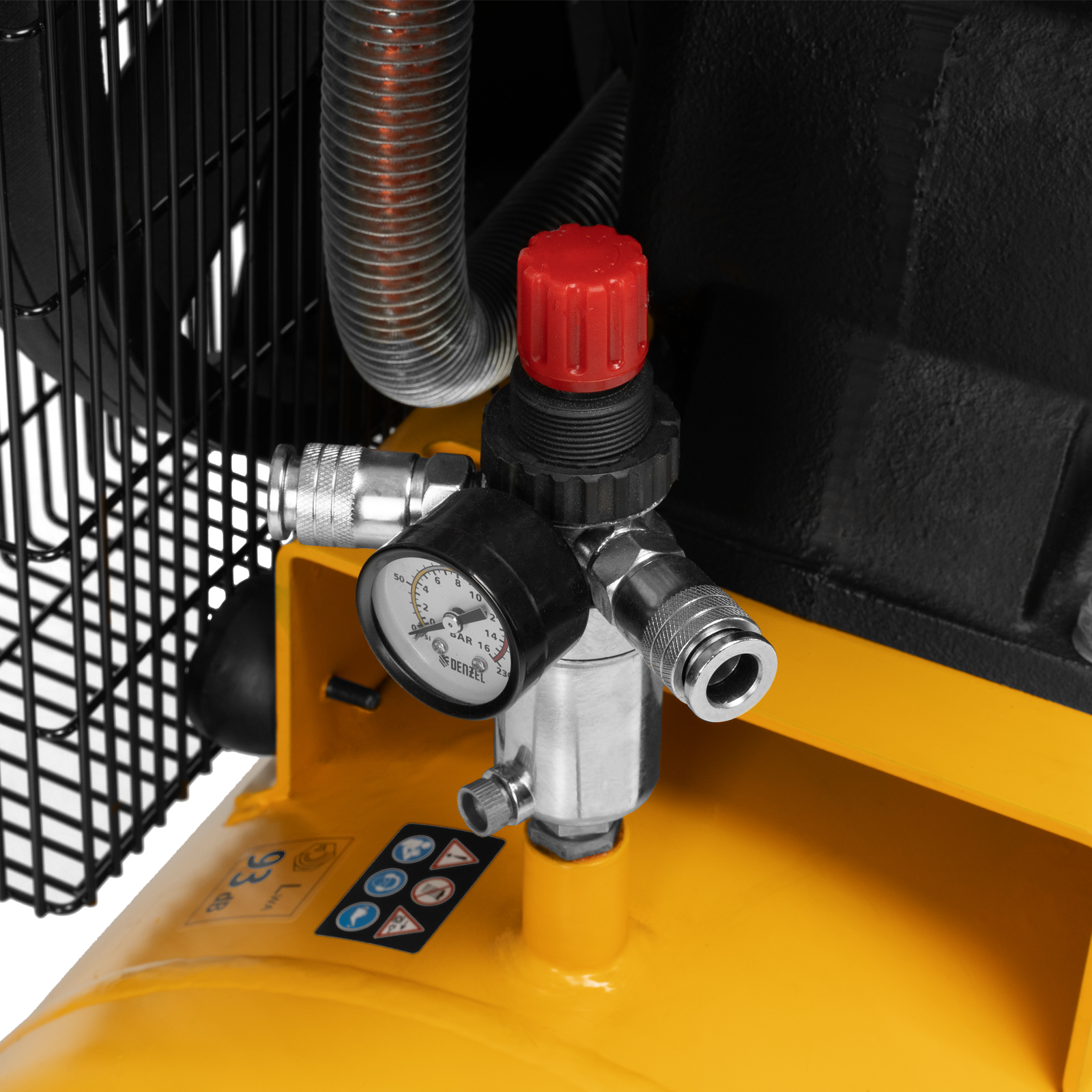 Компрессор воздушный рем. привод BCV 4000-T/100, 4,0 кВт, 100 литров, 690 л/мин Denzel