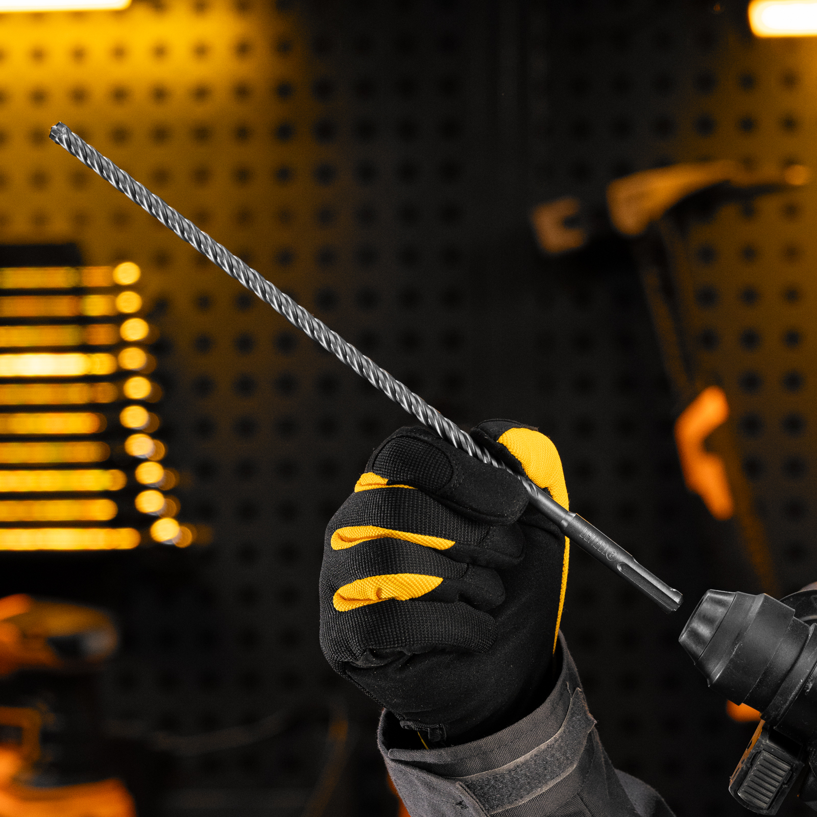 Бур по бетону, цельная крестовая пластина, 8x315 мм, SDS PLUS Denzel