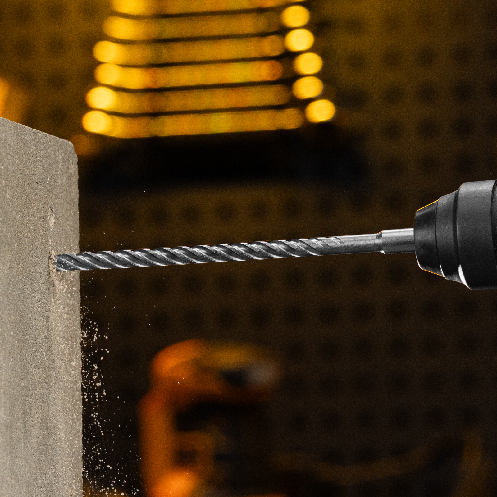 Бур по бетону, цельная крестовая пластина, 10x265 мм, SDS PLUS Denzel