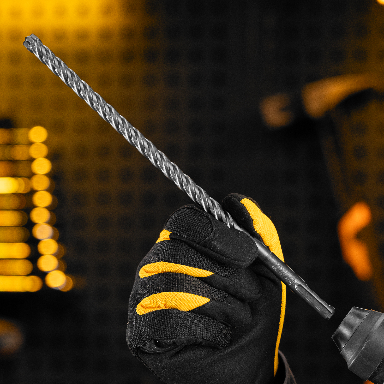 Бур по бетону, цельная крестовая пластина, 10x265 мм, SDS PLUS Denzel