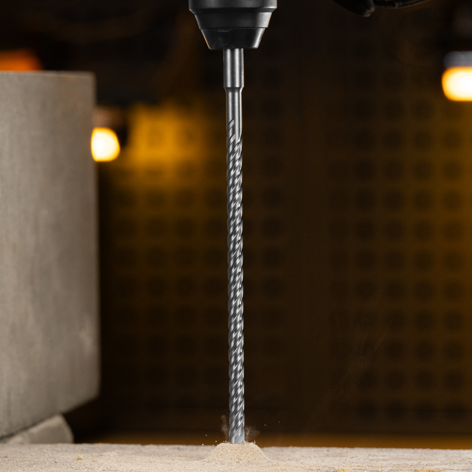 Бур по бетону, цельная крестовая пластина, 10x315 мм, SDS PLUS Denzel