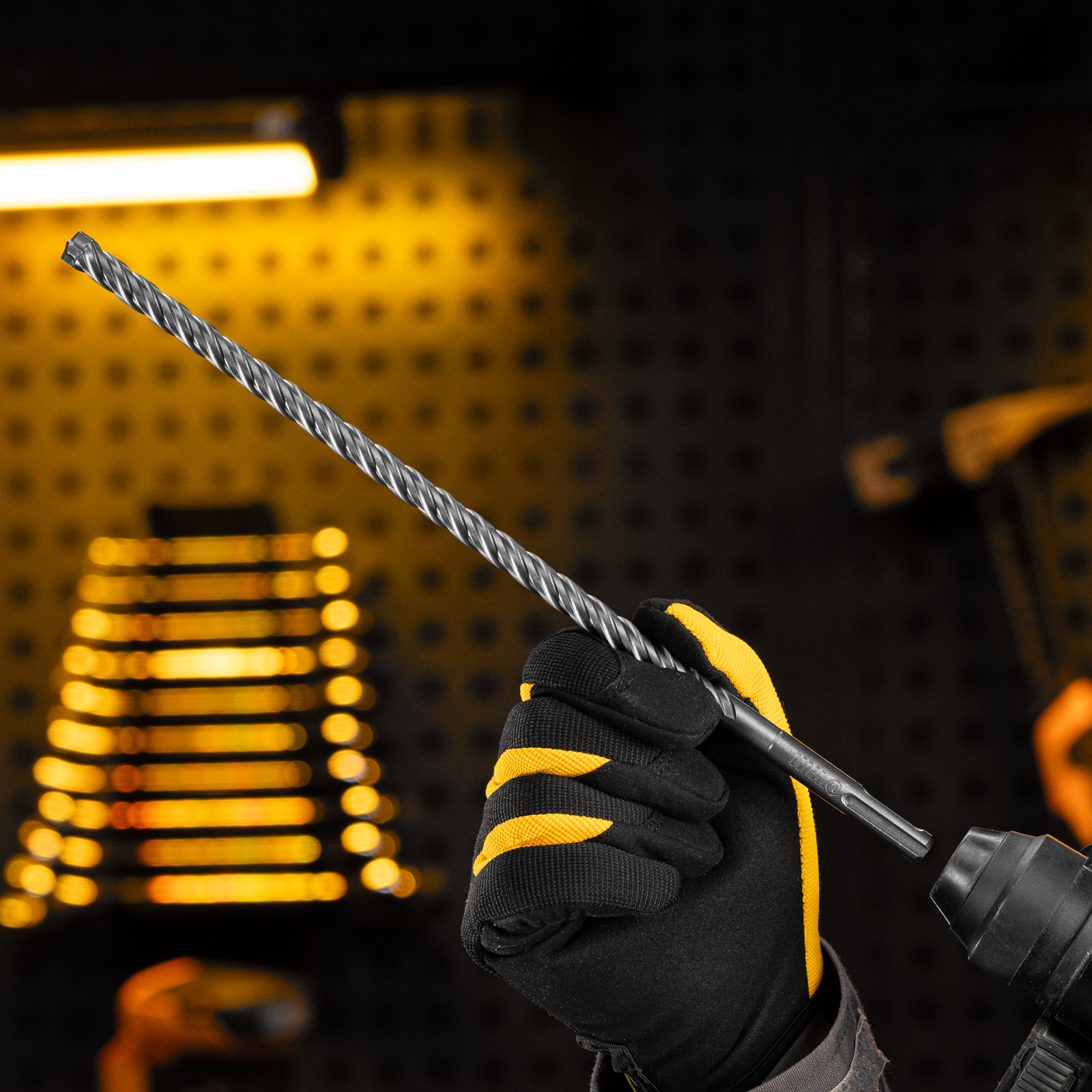 Бур по бетону, цельная крестовая пластина, 10x315 мм, SDS PLUS Denzel