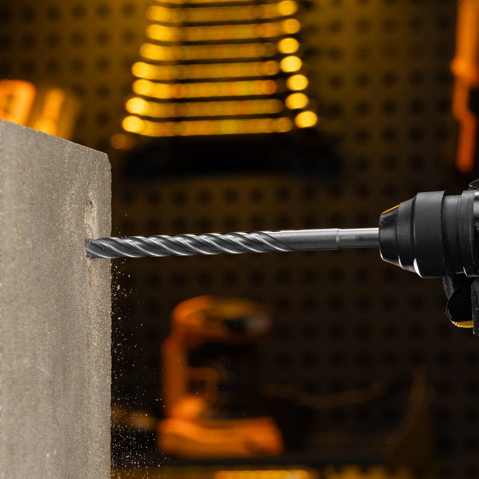 Бур по бетону, цельная крестовая пластина, 12x215 мм, SDS PLUS Denzel