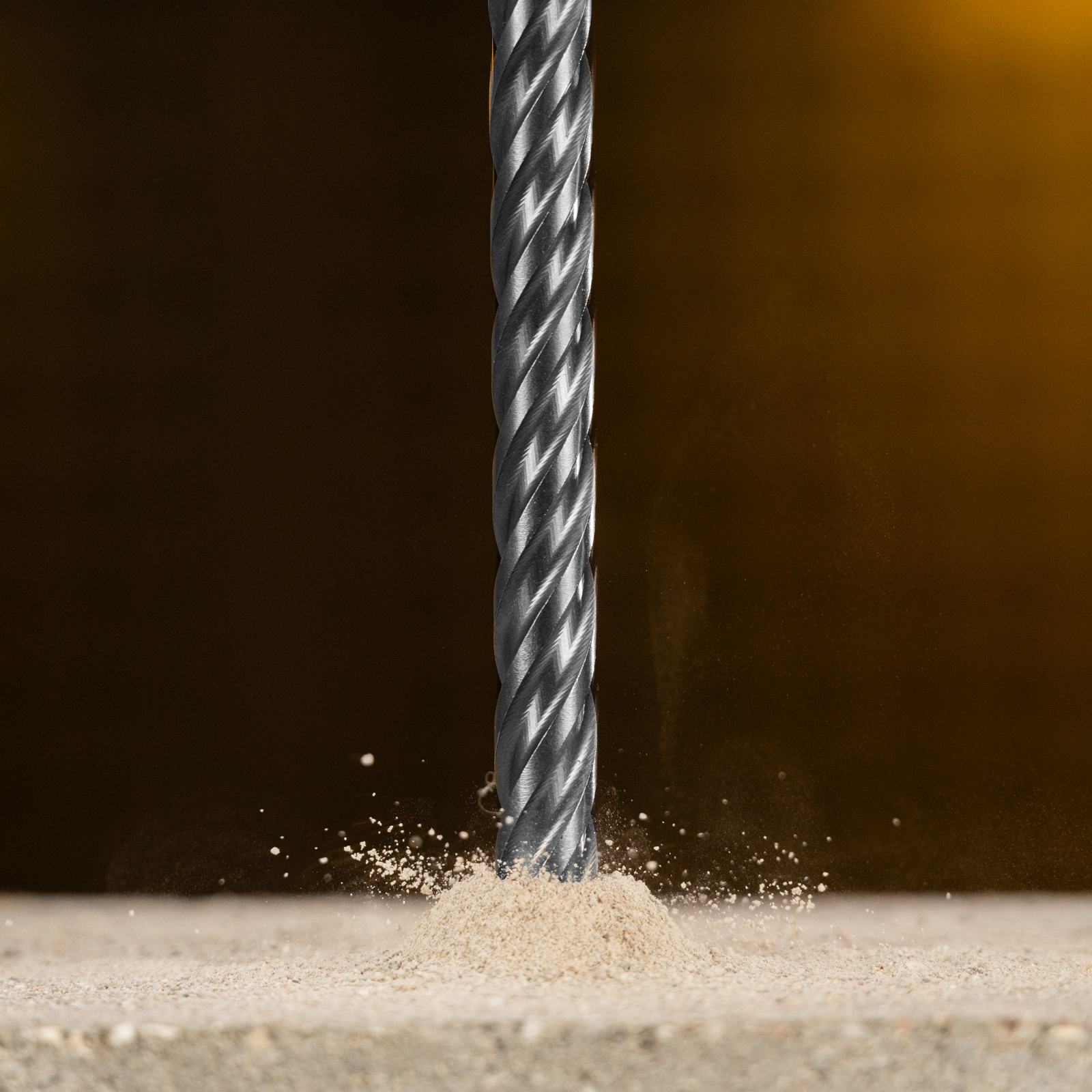 Бур по бетону, цельная крестовая пластина, 12x265 мм, SDS PLUS Denzel