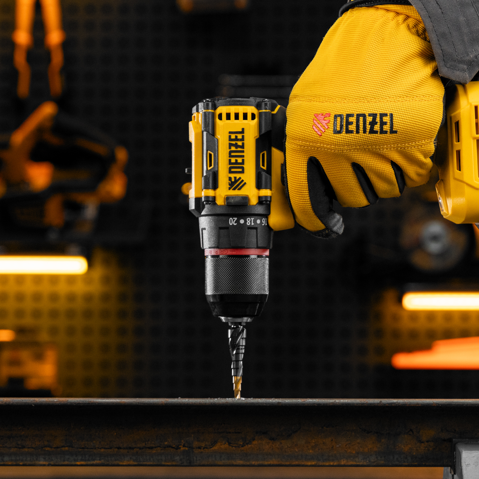 Сверло ступенчатое 4-5-6-7-8-9-10-11-12 мм, Р6М5, 6-гр. хвостовик Denzel