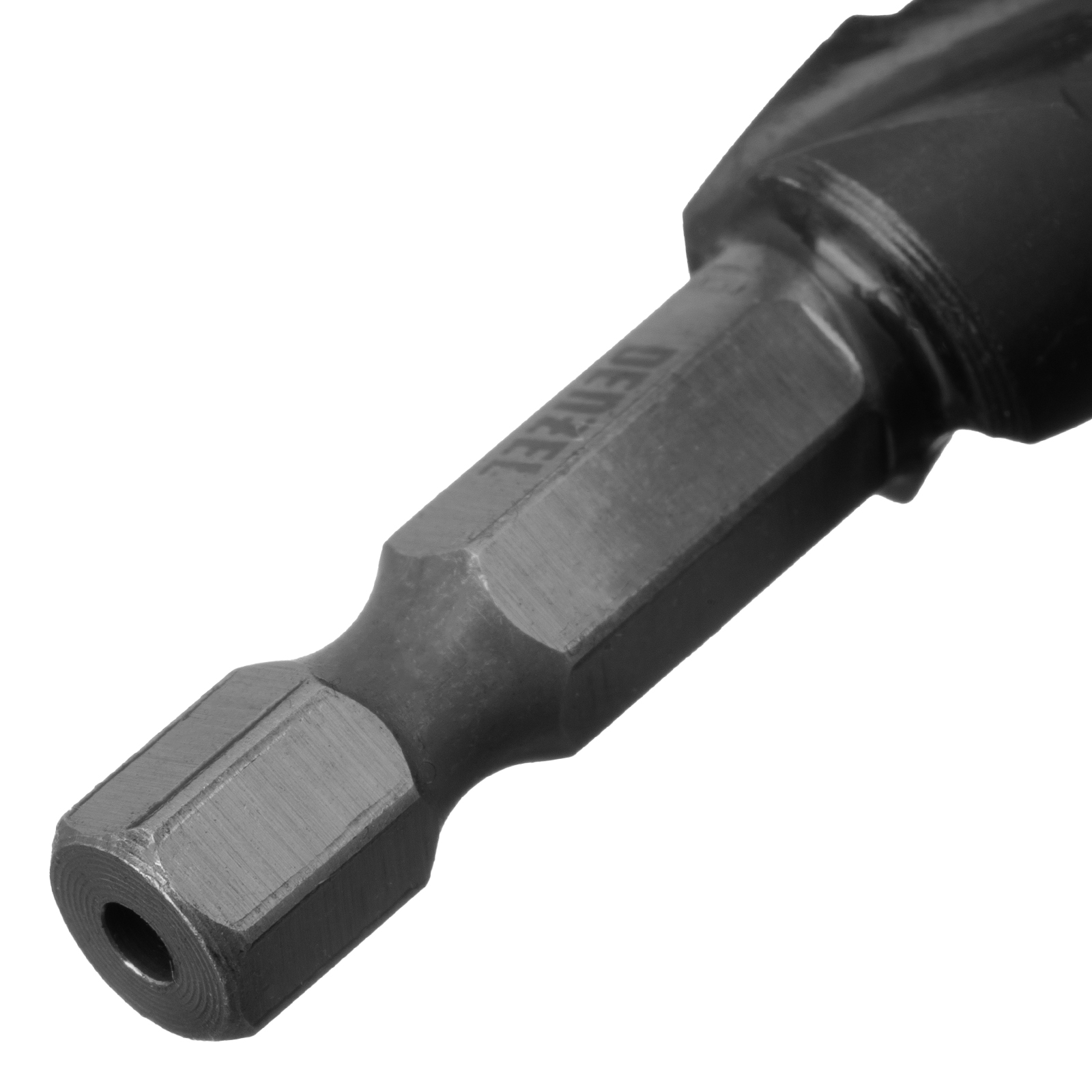 Сверло ступенчатое 4-5-6-7-8-9-10-11-12 мм, Р6М5, 6-гр. хвостовик Denzel