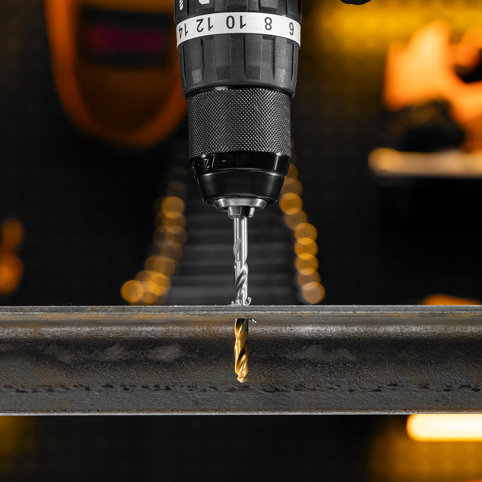 Набор сверл по металлу, 2-8мм, Р6М5-TiN, Golden Tip, 6 шт Denzel