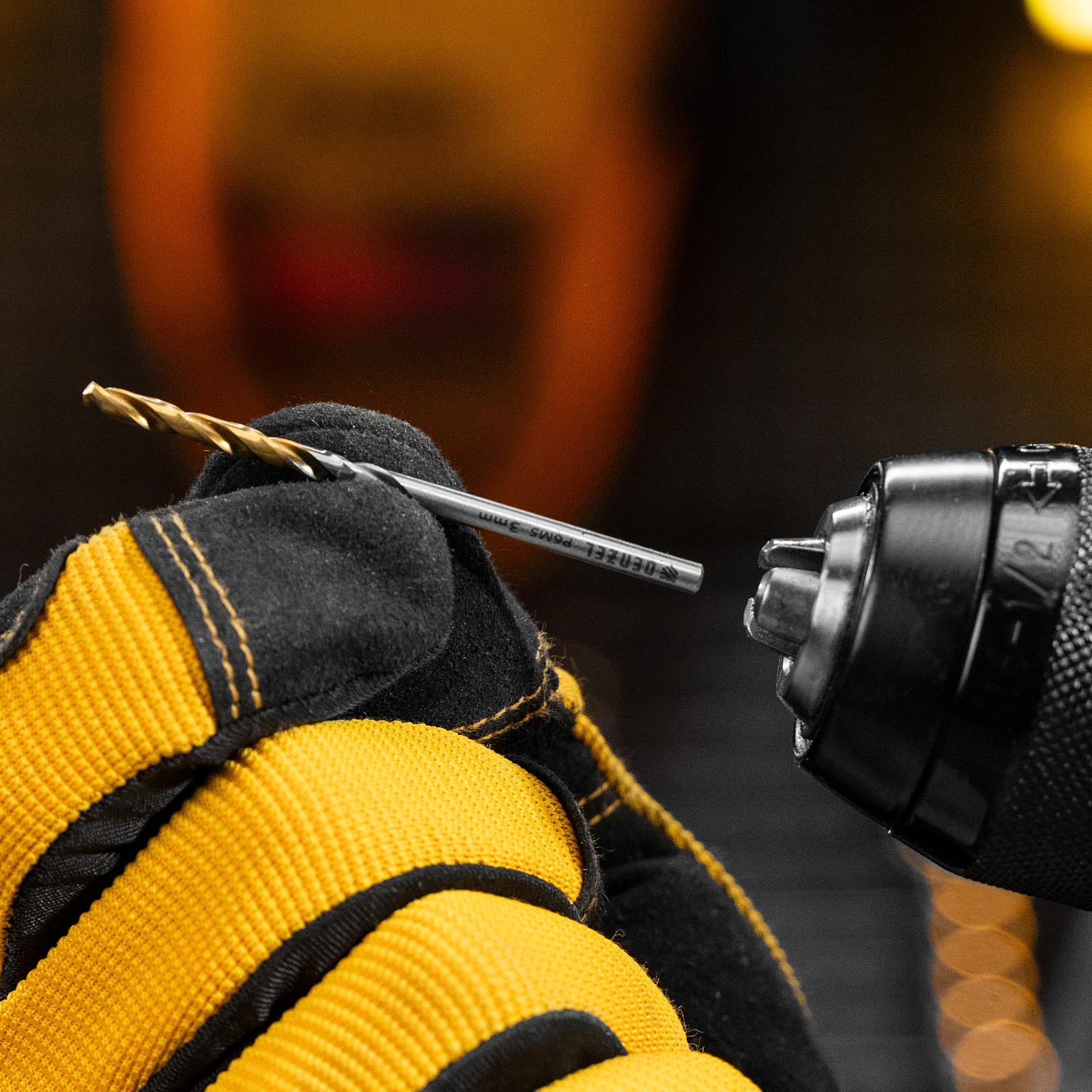 Набор сверл по металлу, 1-10 мм, Р6М5-TiN, Golden Tip, 10 шт Denzel