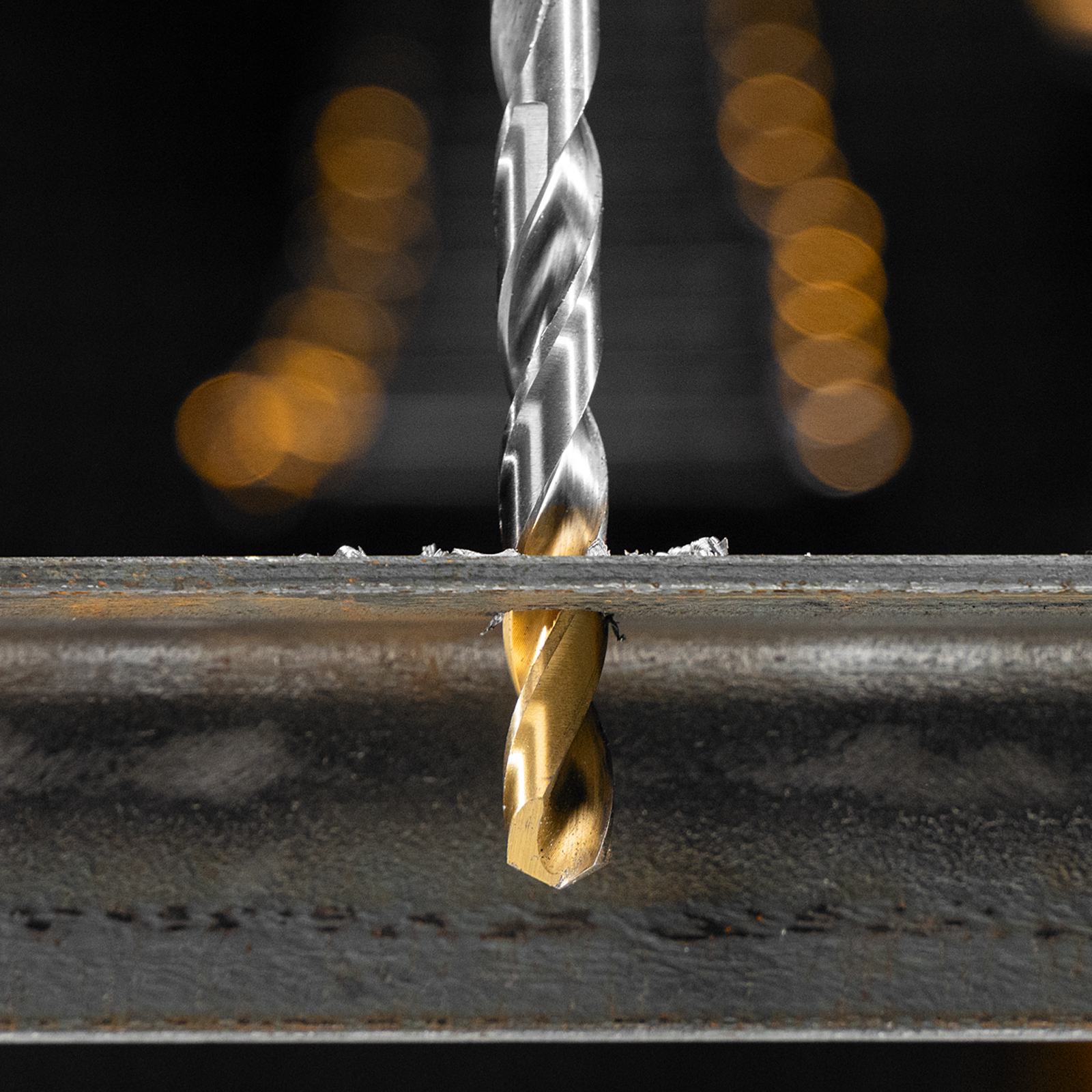 Набор сверл по металлу, 1-10 мм, Р6М5-TiN, Golden Tip, 19 шт Denzel