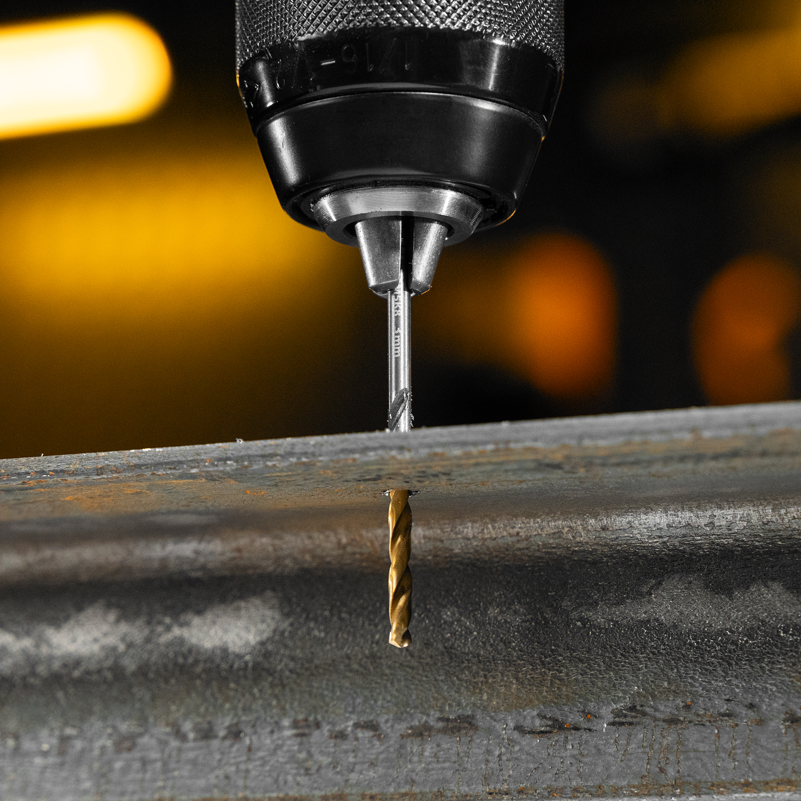 Набор сверл по металлу, 2-8мм, Р6М5К8-TiN, Golden Tip, 6 шт Denzel