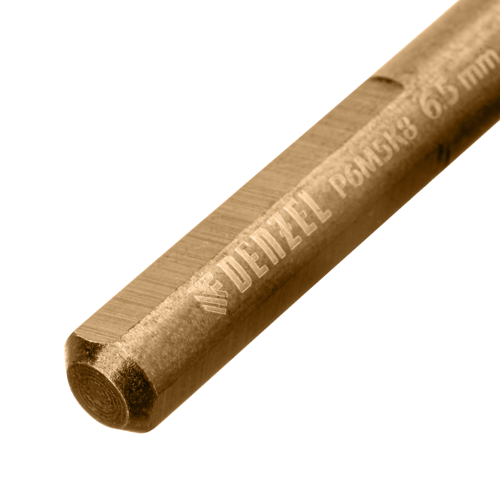 Набор сверл по металлу, 1,5-6,5мм, Р6М5К8-TiN, Golden Tip, 13 шт Denzel