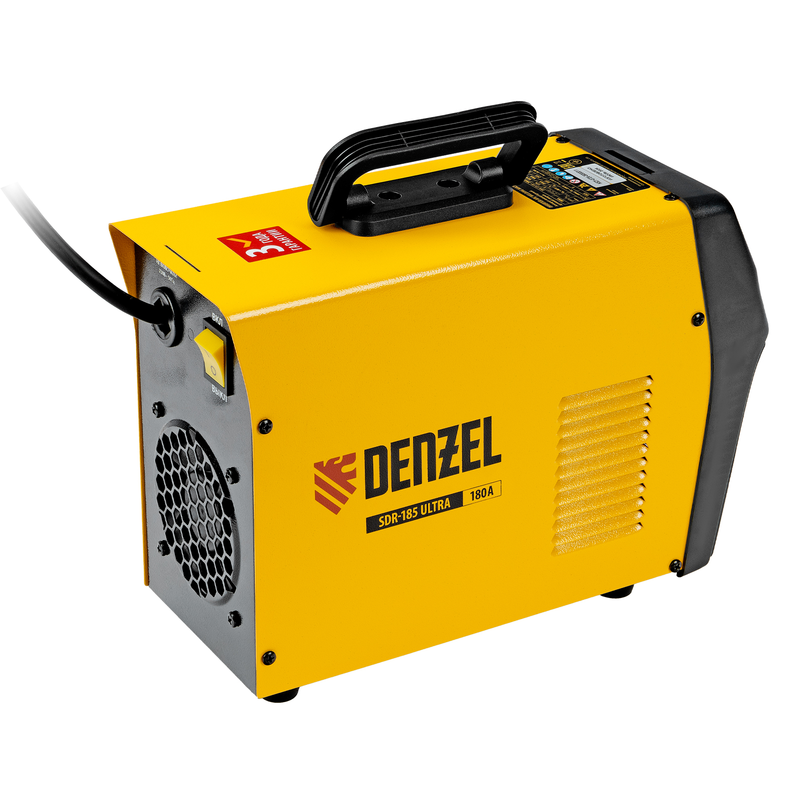 Аппарат инвертор. дуговой сварки SDR-185 Ultra, 180 А, ПВ 60% Denzel