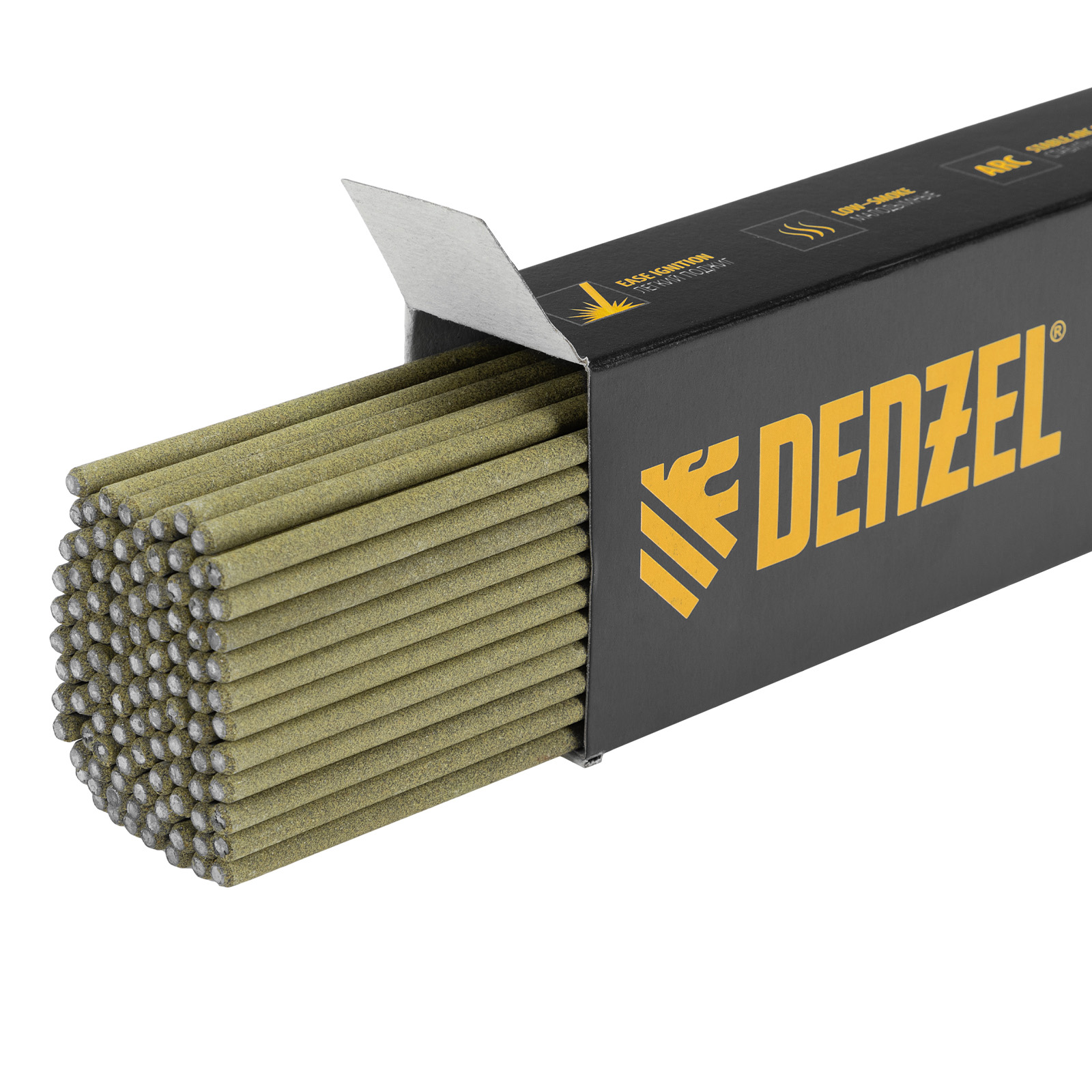 Электроды DER-46 Goldline, диам. 3 мм, 2,5 кг, рутил-целлюлозное покрытие Denzel