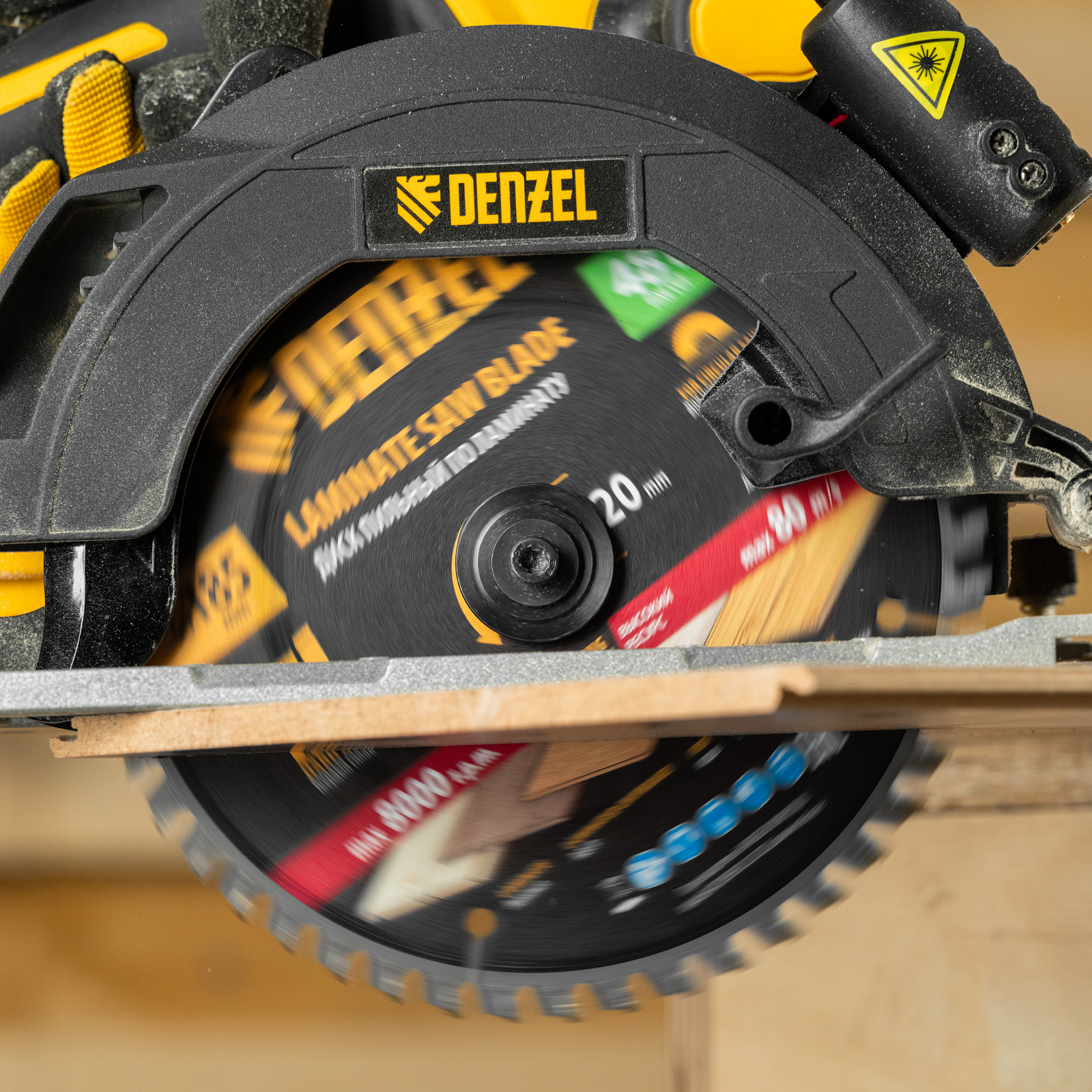 Пильный диск по ламинату ф185 х 20 мм, 48 зубьев Denzel