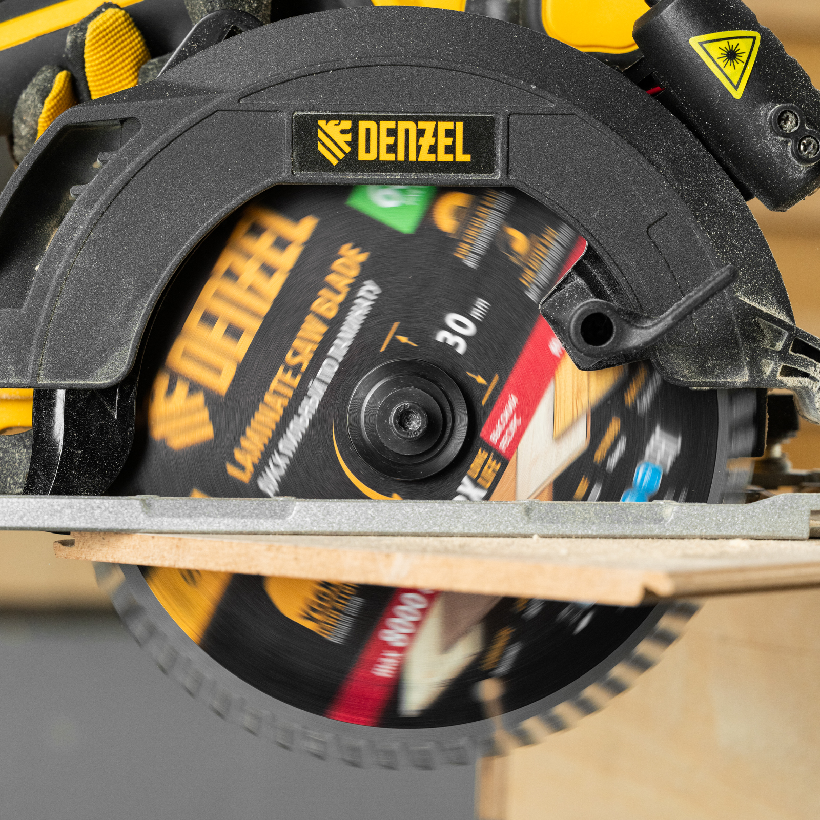Пильный диск по ламинату ф185 х 30 мм, 60 зубьев Denzel