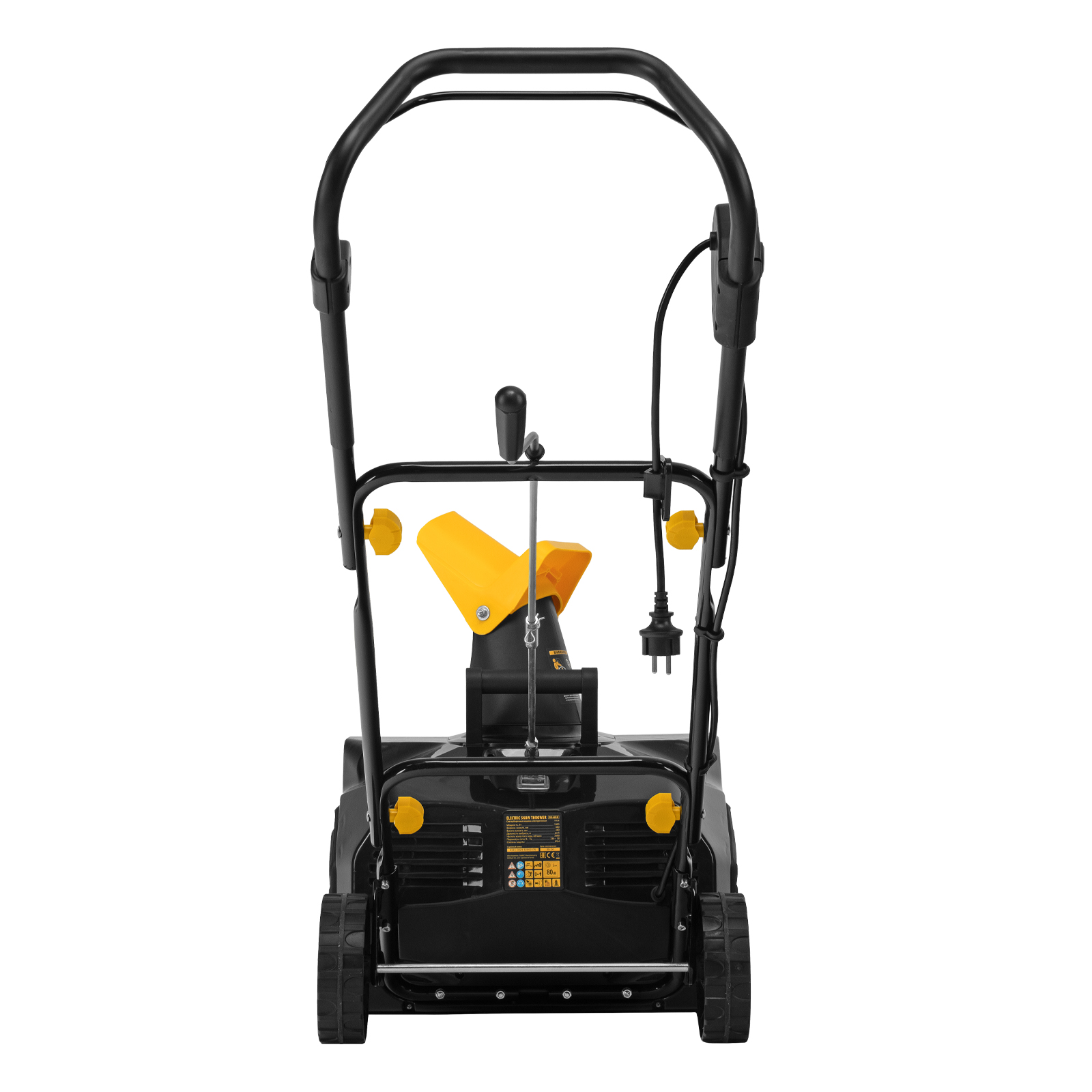 Электрическая снегоуборочная машина ESB-460-M, 1.8 кВт, металлический шнек, LED фара Denzel