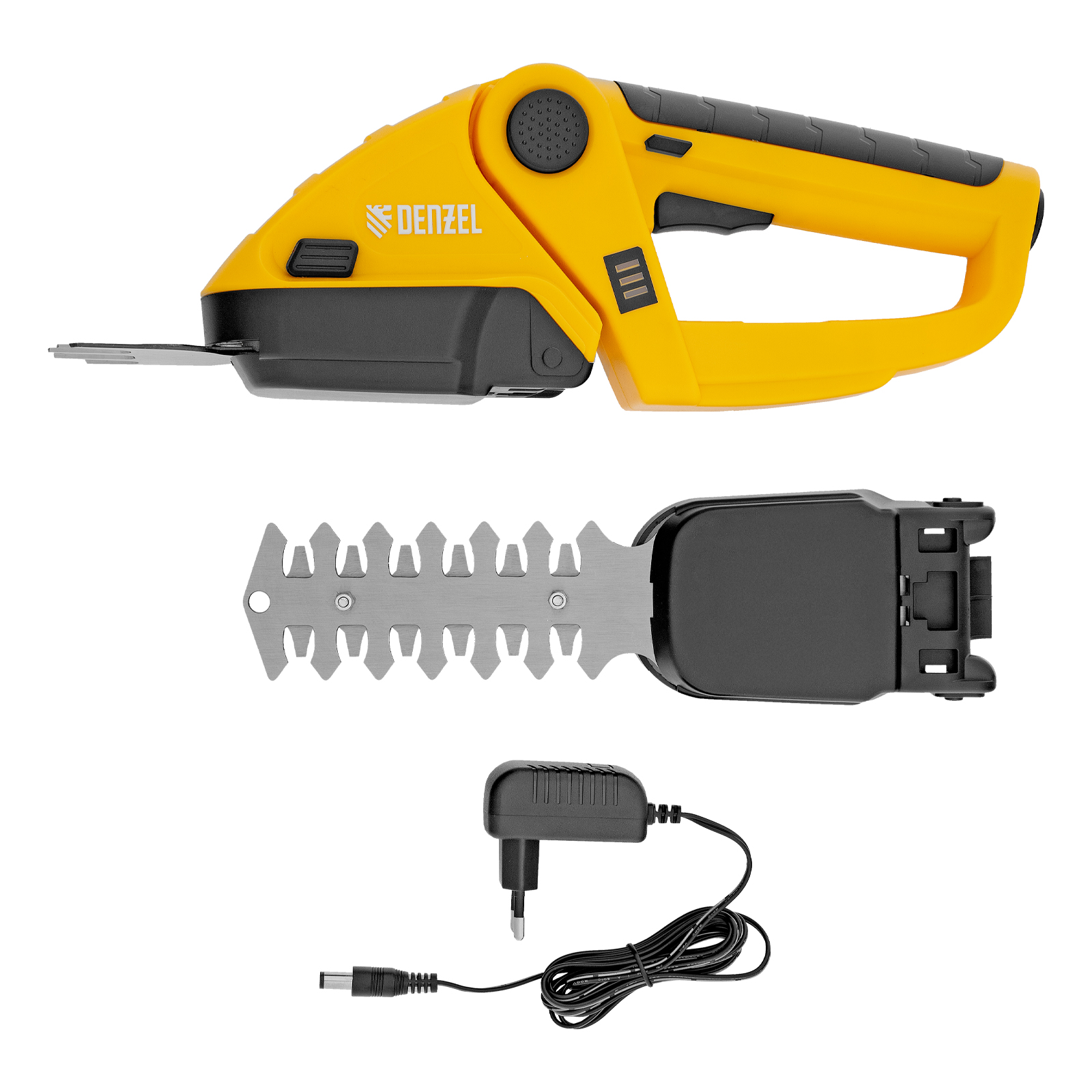 Ножницы-кусторез аккумуляторные GS-7, Li-Ion, 7,2 В Denzel