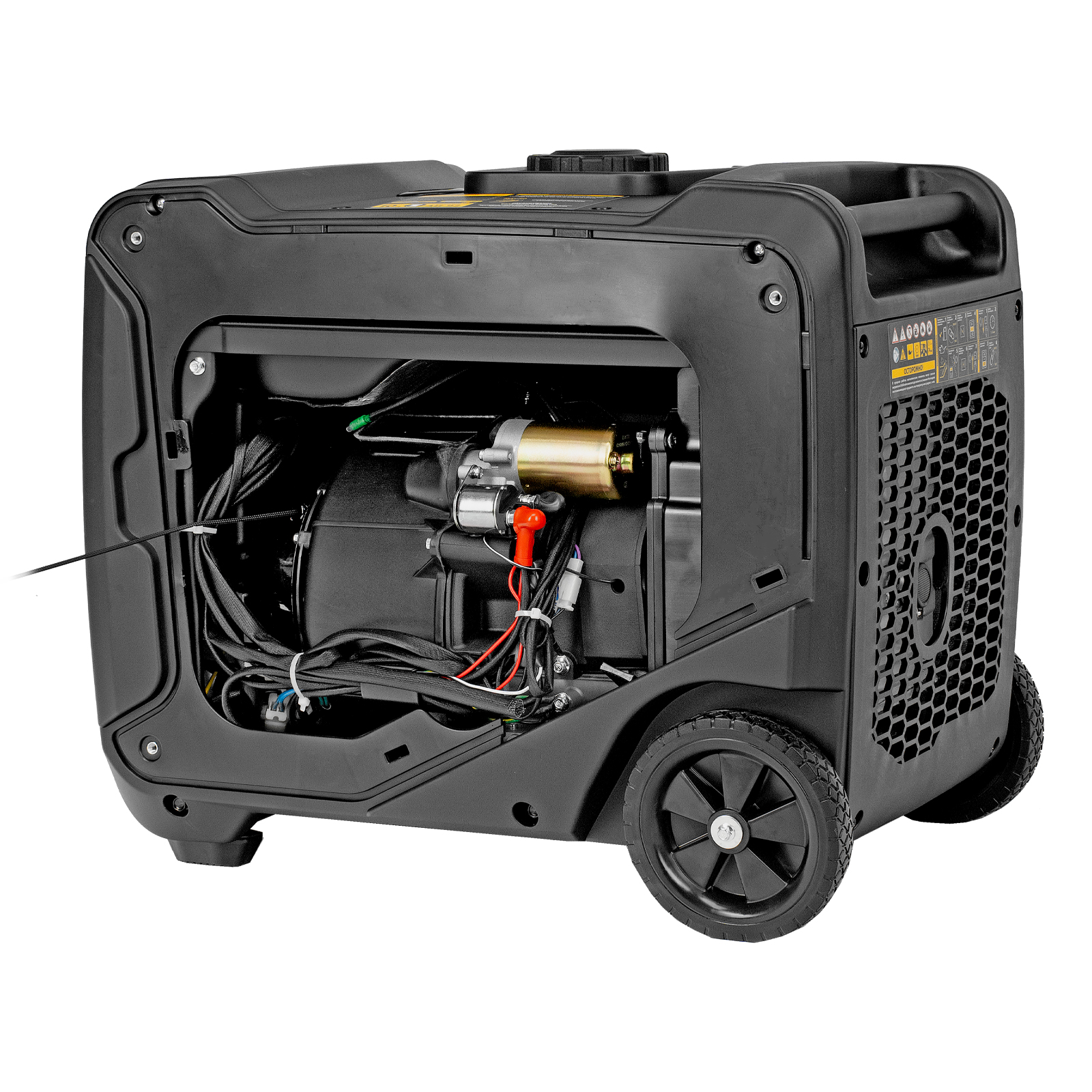 Генератор инверторный GS-4500iSE, 4,5 кВт, 230 В, закрытый корпус, электростартер DENZEL