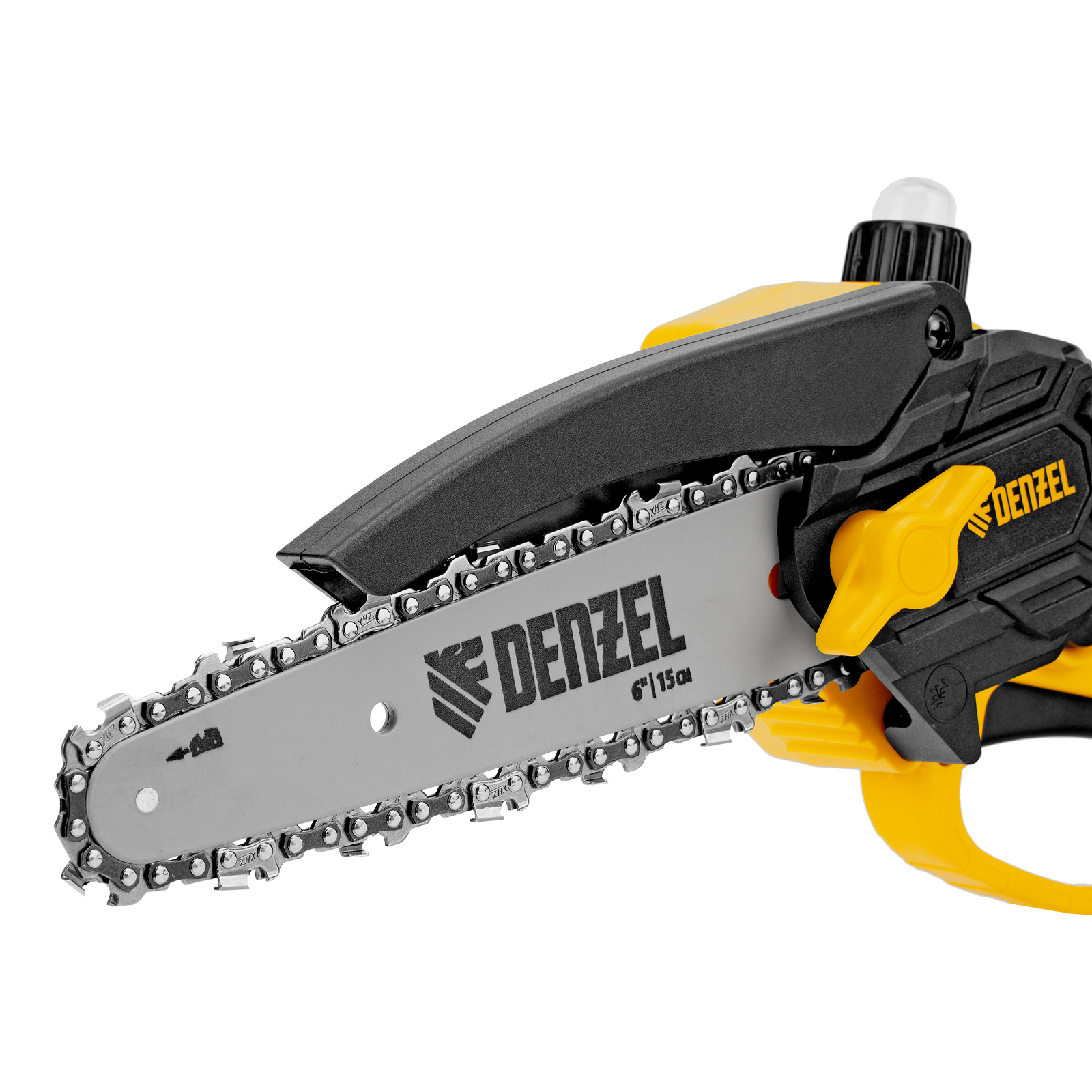 Цепная мини-пила аккумуляторная бесщет., CCS-150, шина 150 мм, Li-Ion, 20 В Denzel