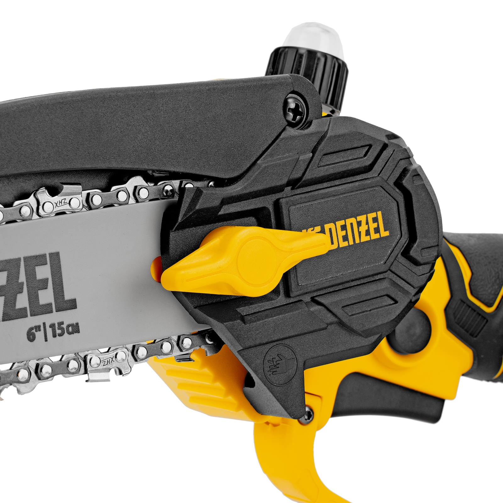 Цепная мини-пила аккумуляторная бесщет., CCS-150, шина 150 мм, Li-Ion, 20 В Denzel