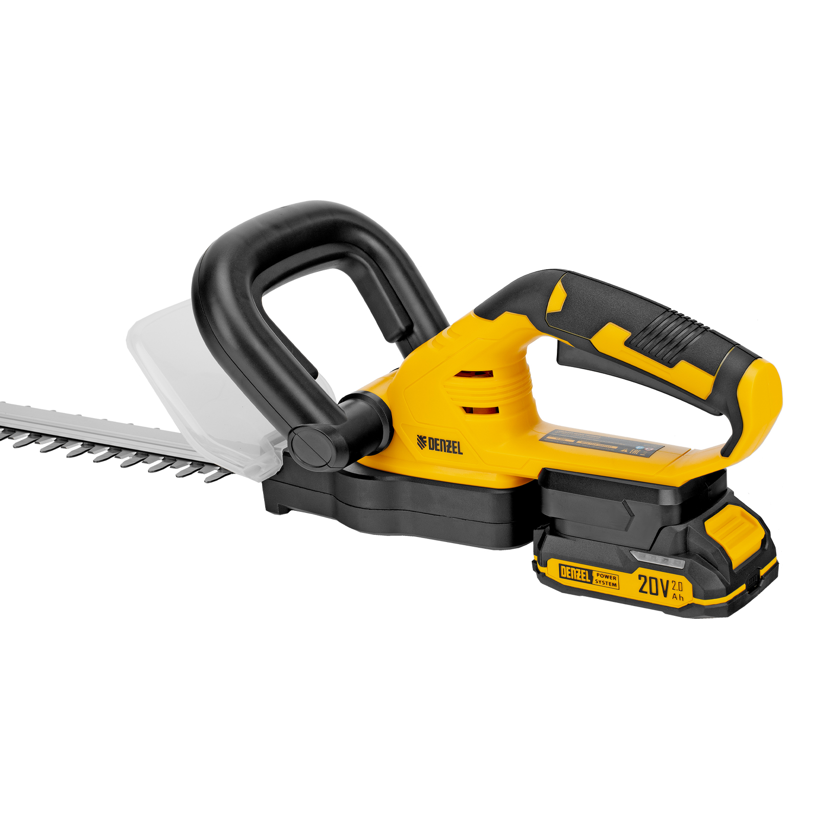 Кусторез аккумуляторный HTD-510, нож 510 мм, Li-Ion, 20 В Denzel