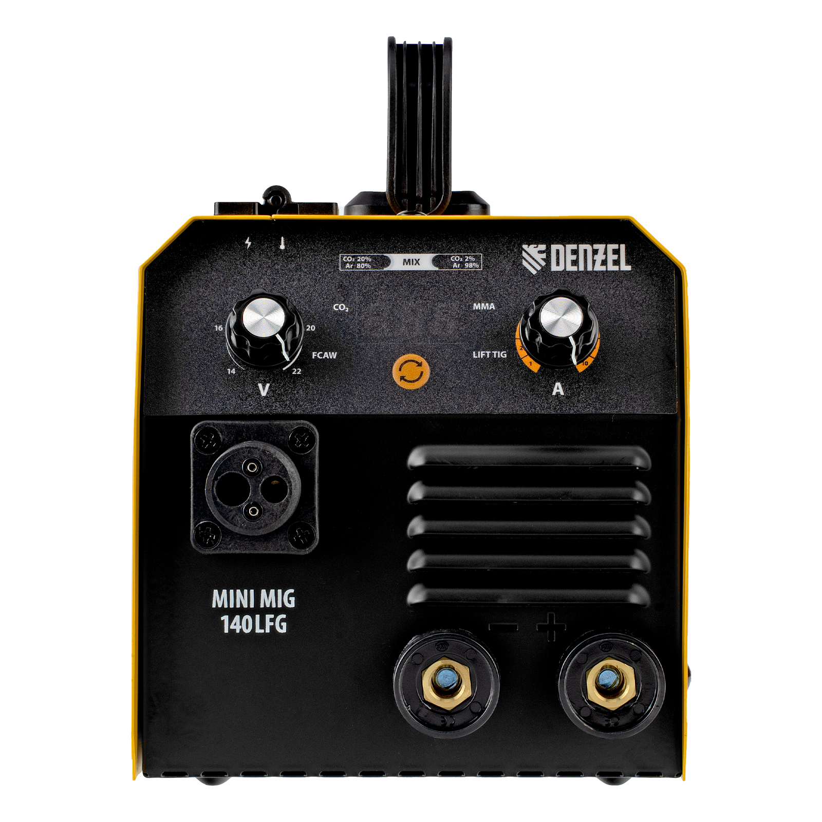 Аппарат инвертор. полуавтомат. сварки Mini MIG-140LFG, 140 А, ПВ 60%// Denzel