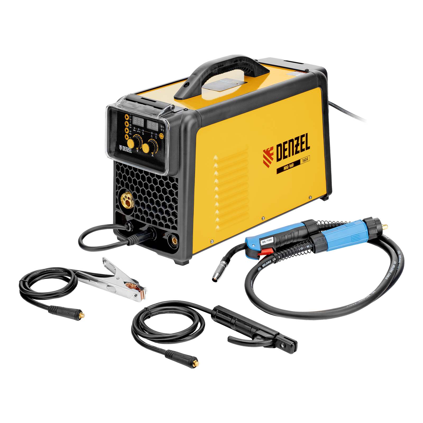 Аппарат инвертор. полуавтомат. сварки  MIG-160, 160 А, ПВ 60%, катушка 5 кг// Denzel