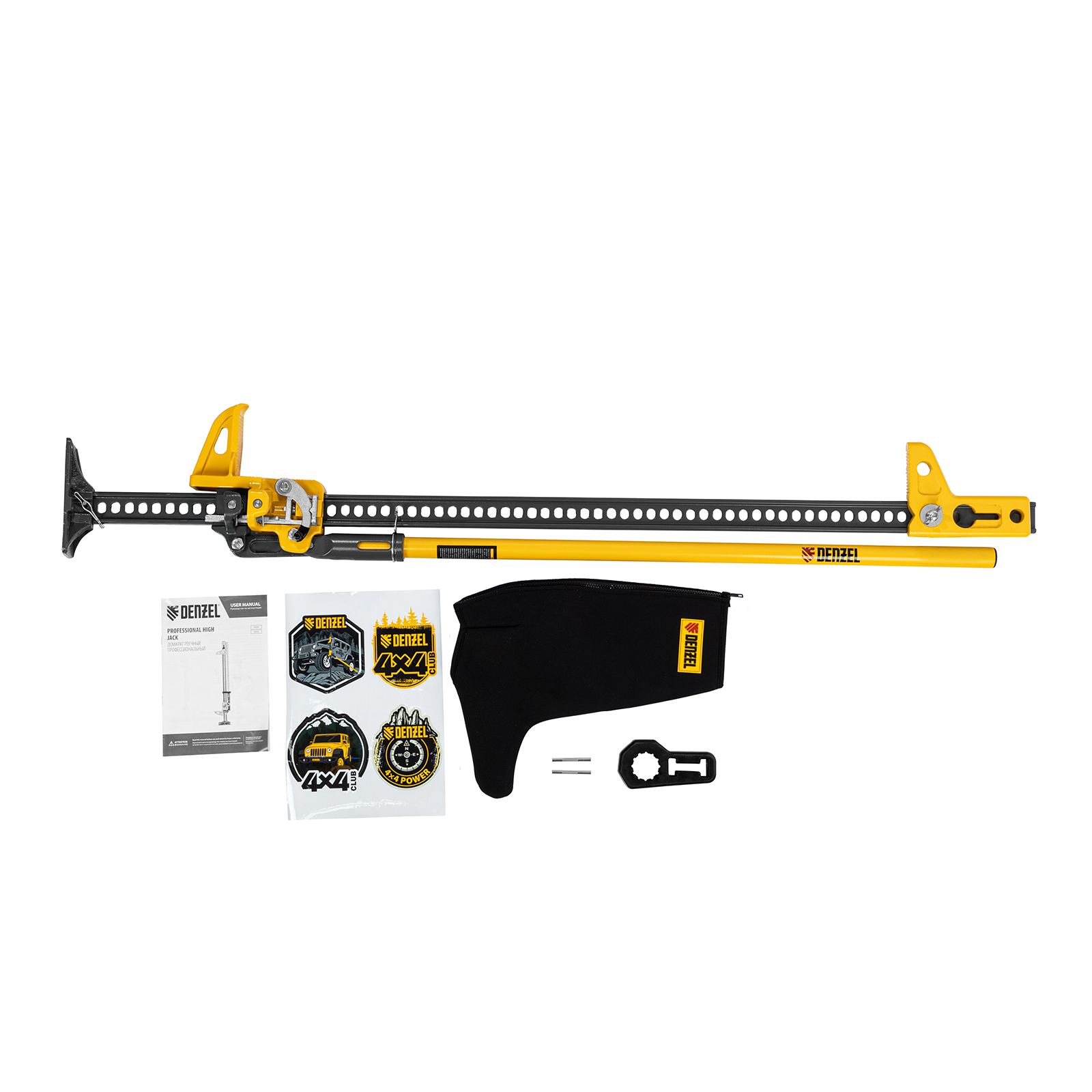 Домкрат реечный профессиональный, 3,5 т, 115-1340 мм, High Jack Denzel